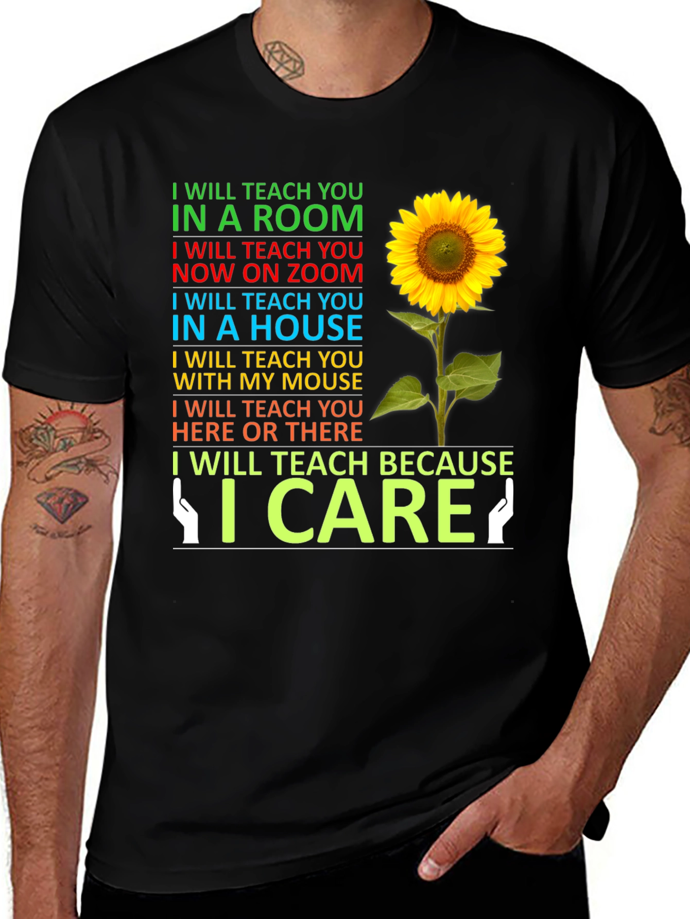 Variant 28 of I Will Teach Sunflower T-Shirt