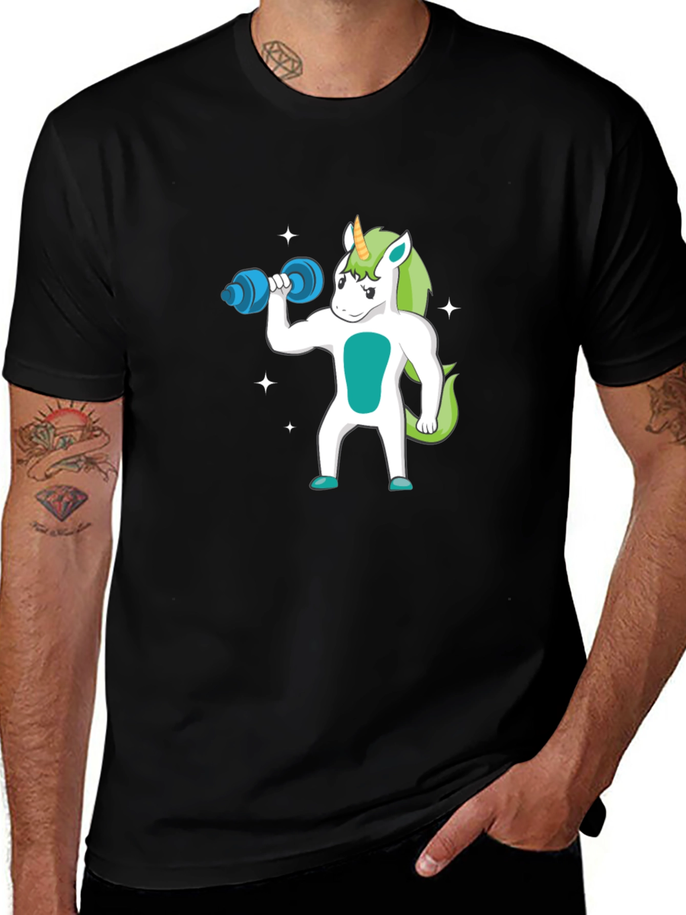 Variant 14 of Unicorn Gym T-Shirt - Funny Fitness Apparel