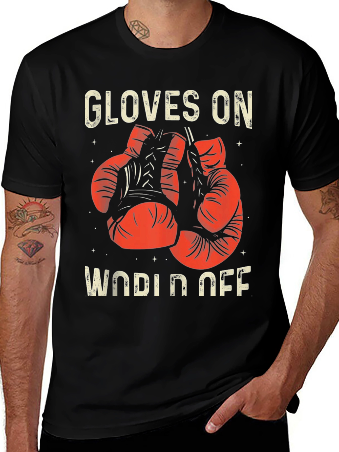 Gloves On World Off Graphic Tee