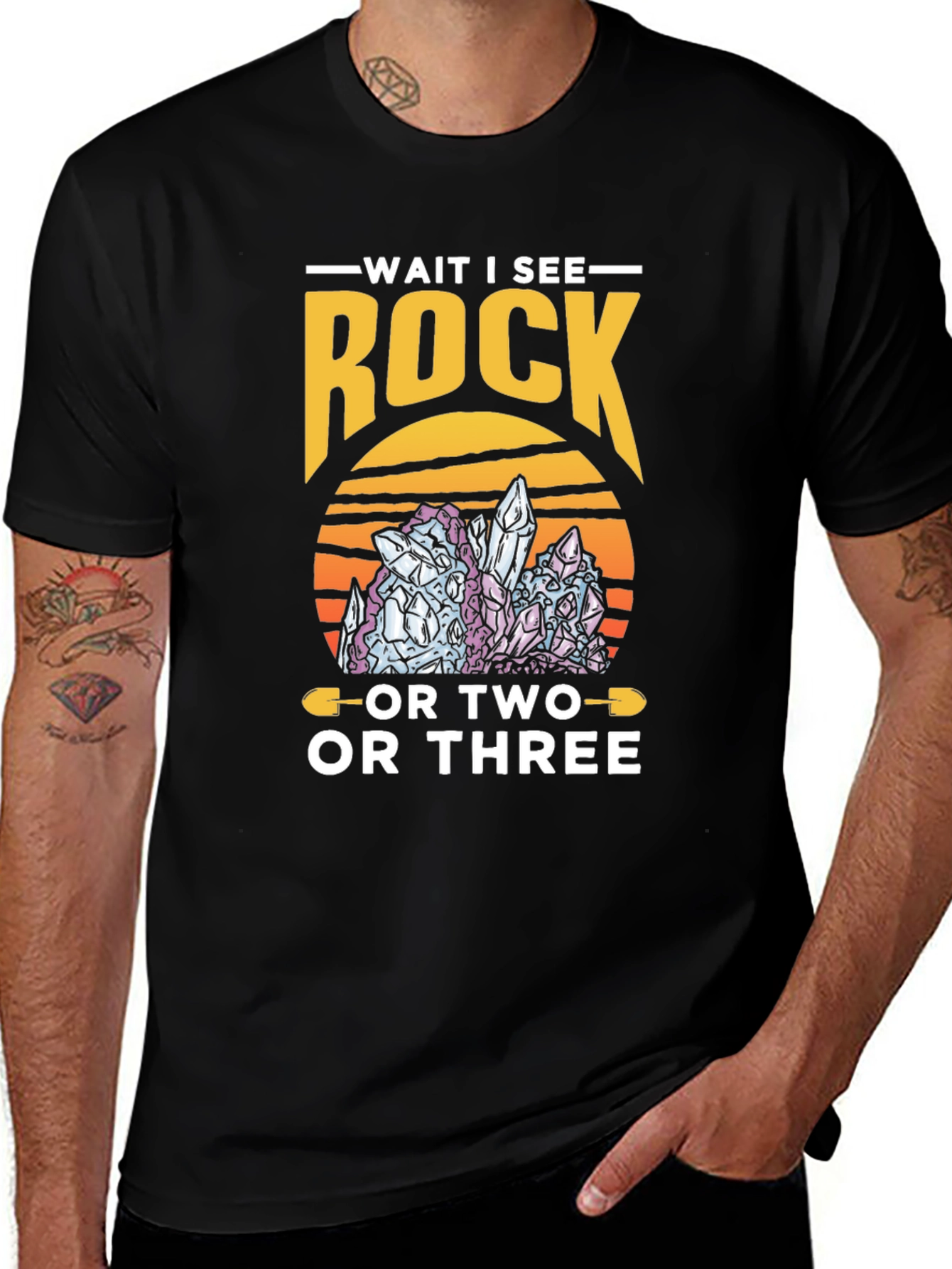 Variant 26 of Wait I See Rock T-Shirt - Geologist Gift