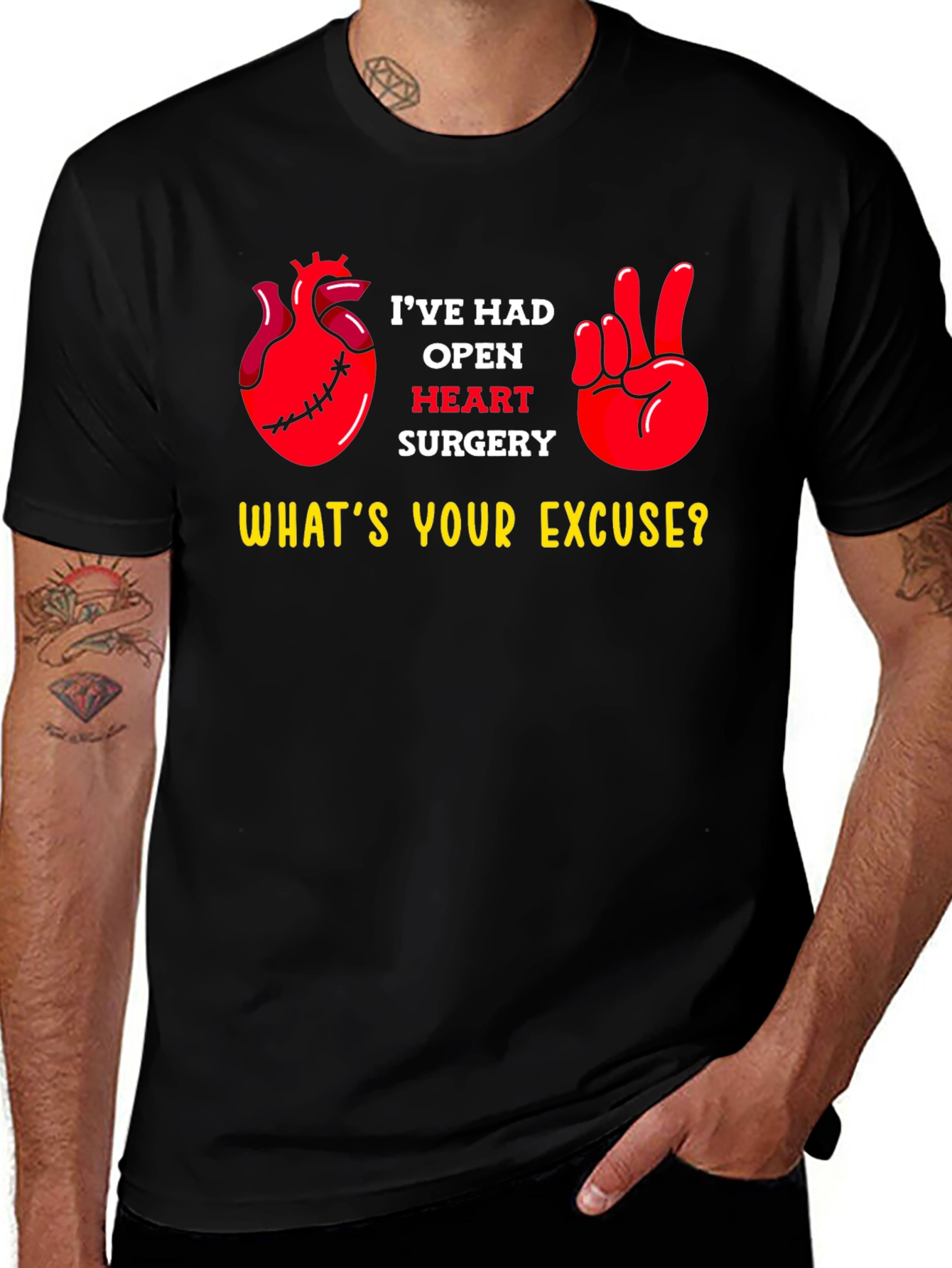 Variant 18 of Open Heart Surgery Excuse T-Shirt