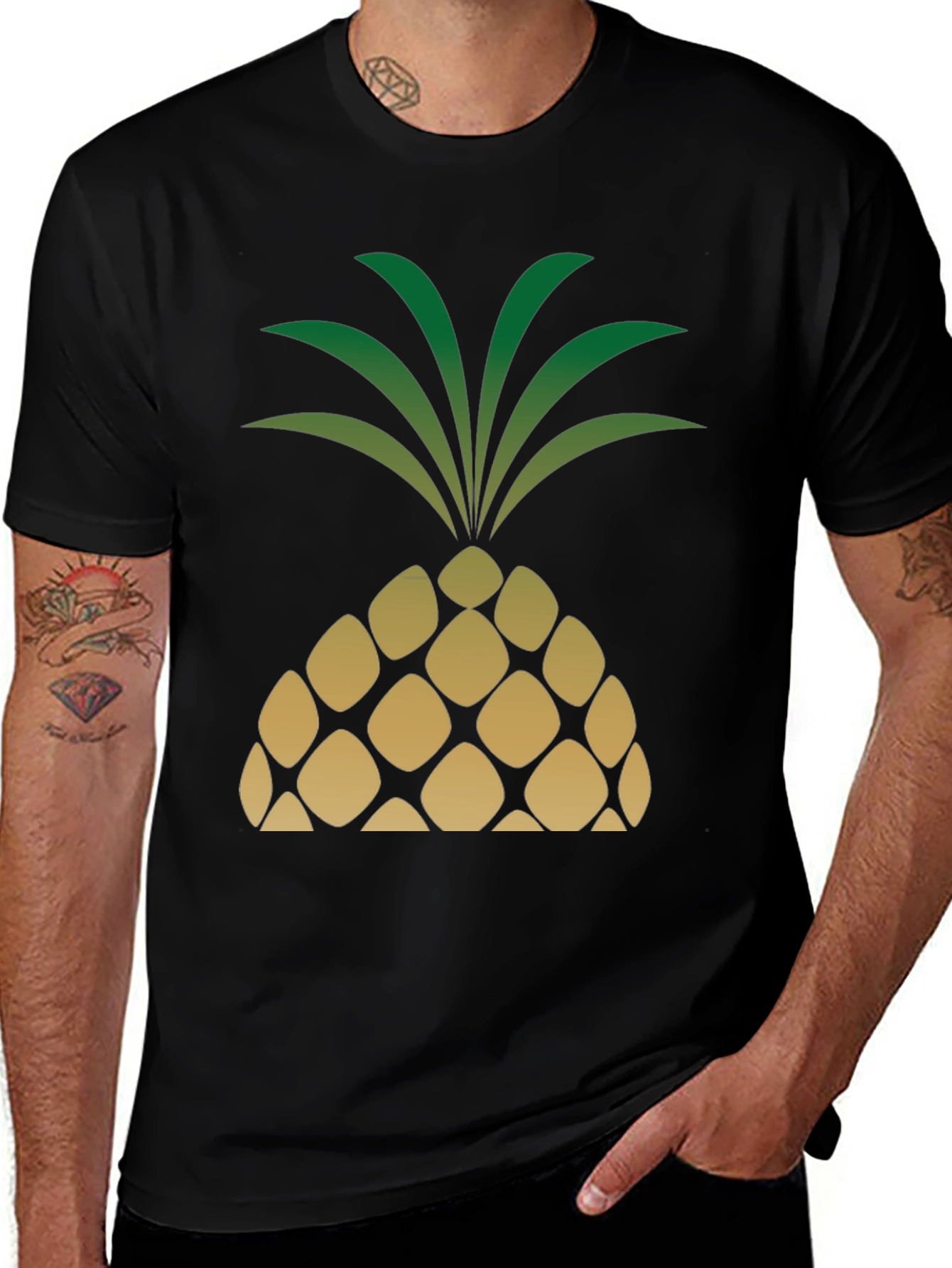 Variant 12 of Pineapple Graphic T-Shirt - Tropical Vibe