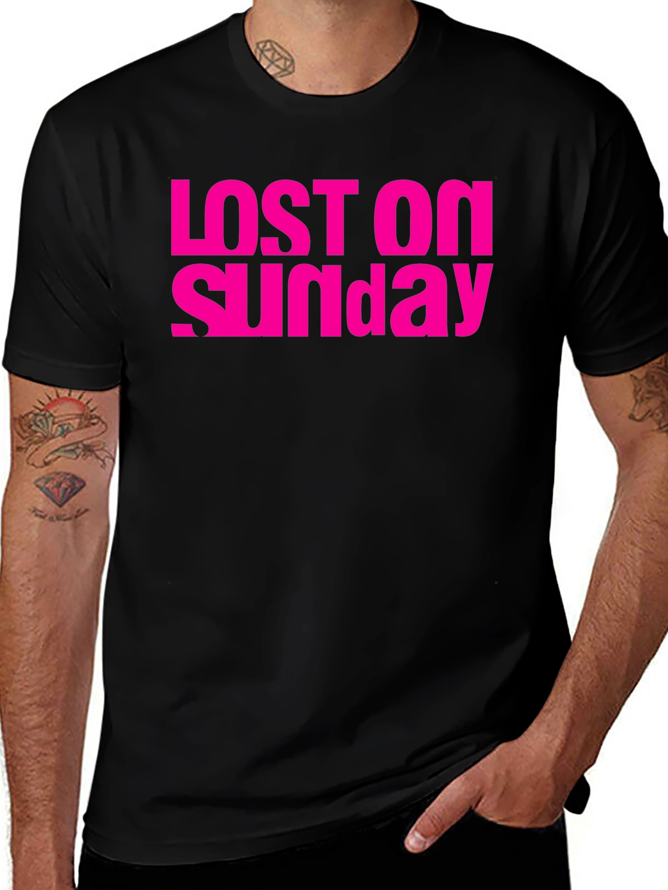 Variant 22 of Lost On Sunday Graphic Tee - Stylish Everyday Wear