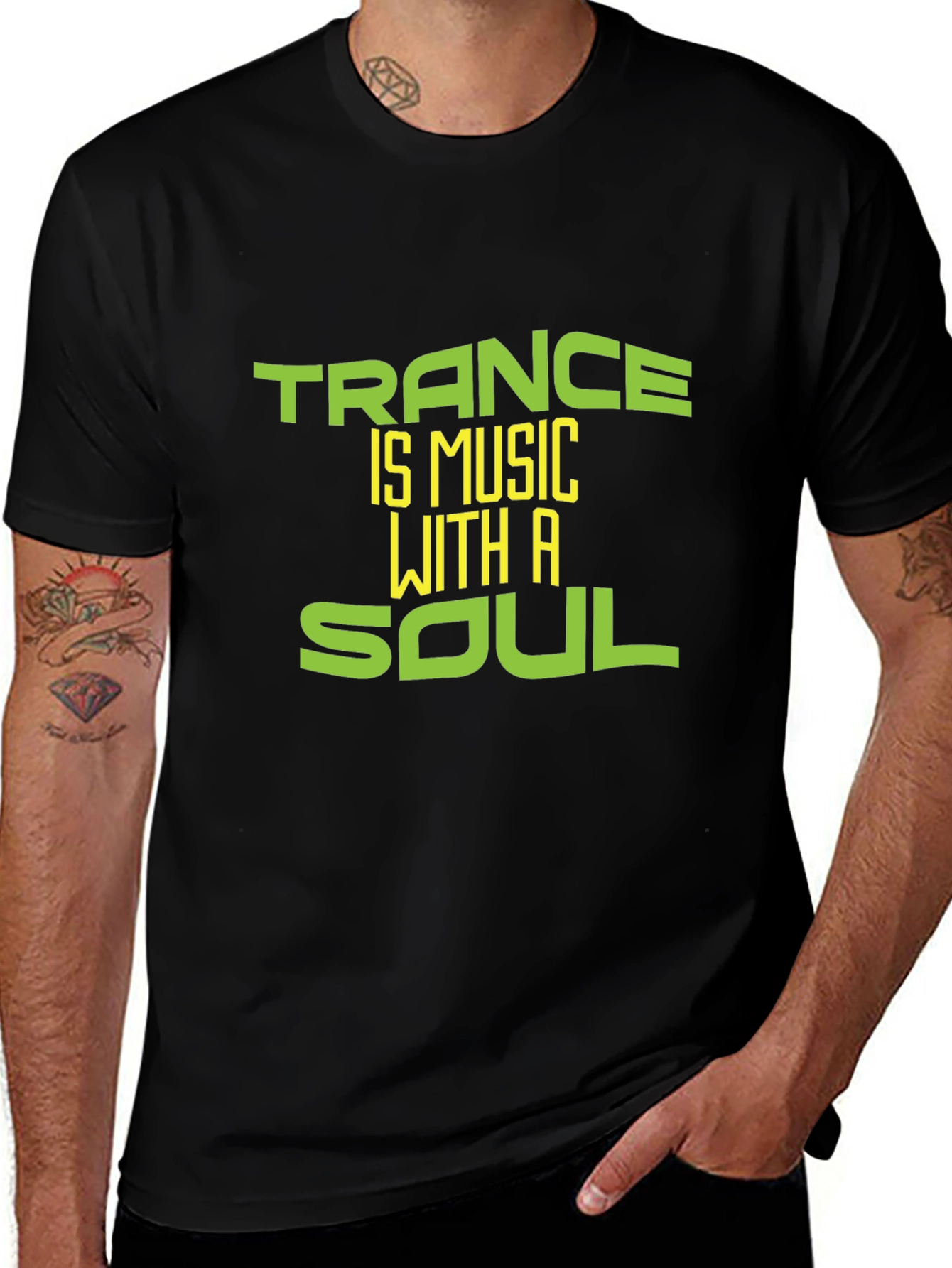 Variant 26 of Trance Music Soul Graphic Tee - Stylish Black T-Shirt