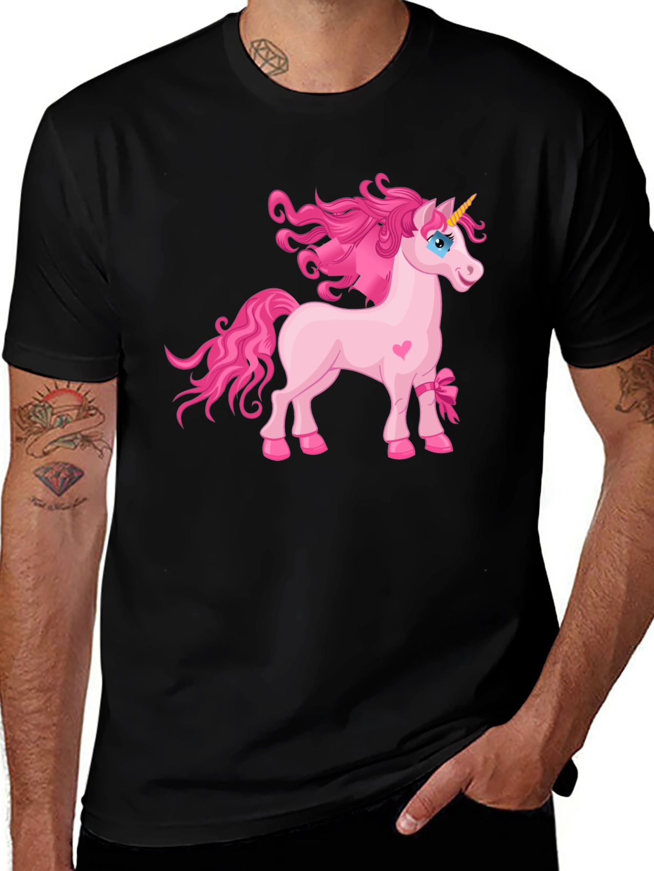 Variant 25 of Unicorn Graphic Tee - Stylish Black T-Shirt
