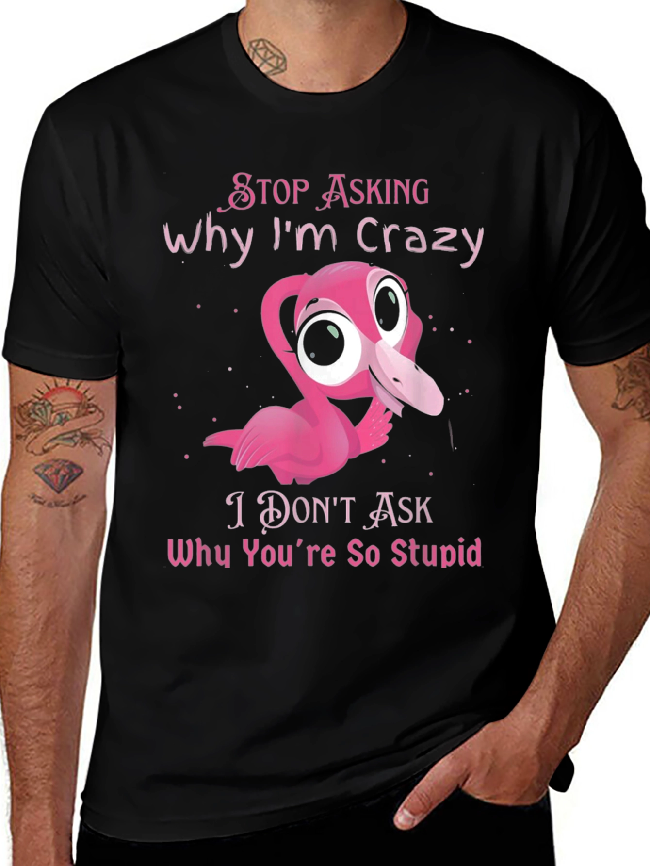 Variant 5 of Crazy Flamingo Graphic T-Shirt