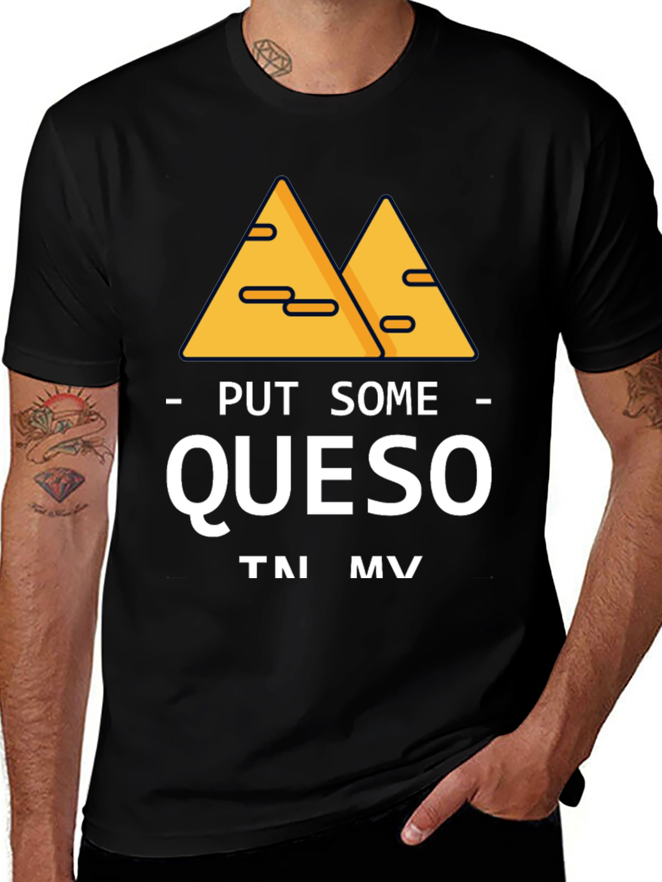 Variant 8 of Put Some Queso T-Shirt Funny Foodie Tee