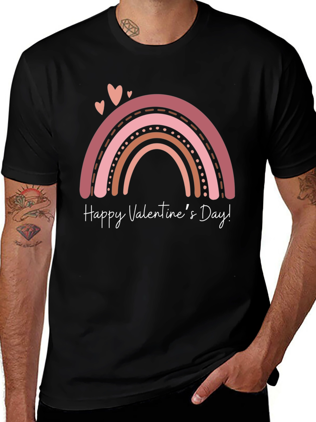 Variant 17 of Valentine's Day Rainbow Graphic Tee