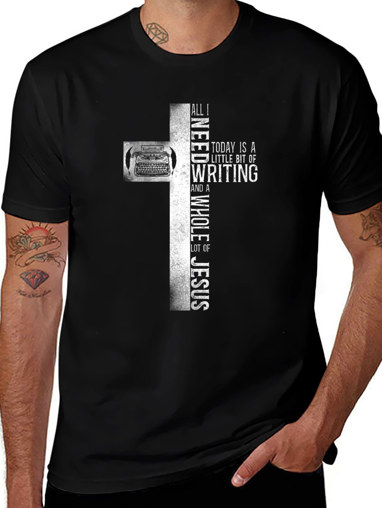 Variant 10 of Writer's Cross T-Shirt - Writing and Faith Apparel