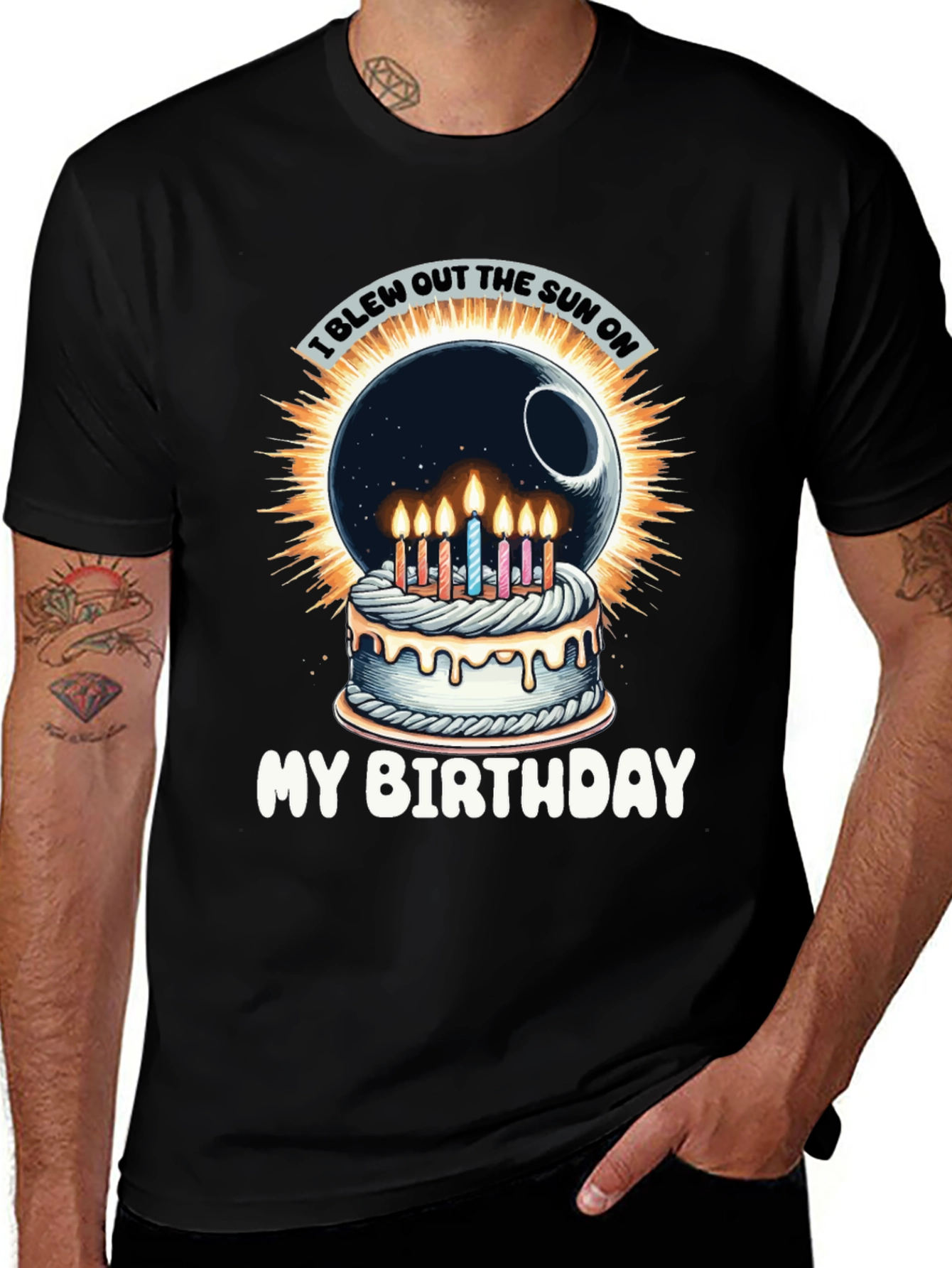 Variant 8 of I Blew Out the Sun Birthday T-Shirt