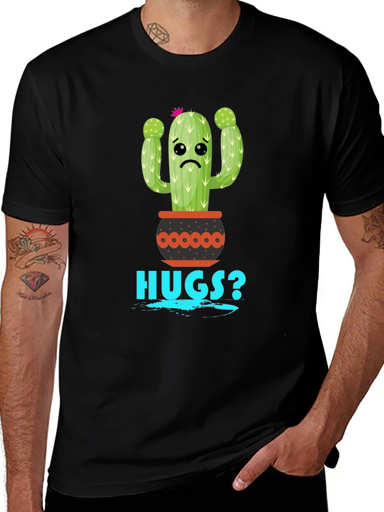Variant 19 of Hugs? Cactus T-Shirt - Funny Plant Tee