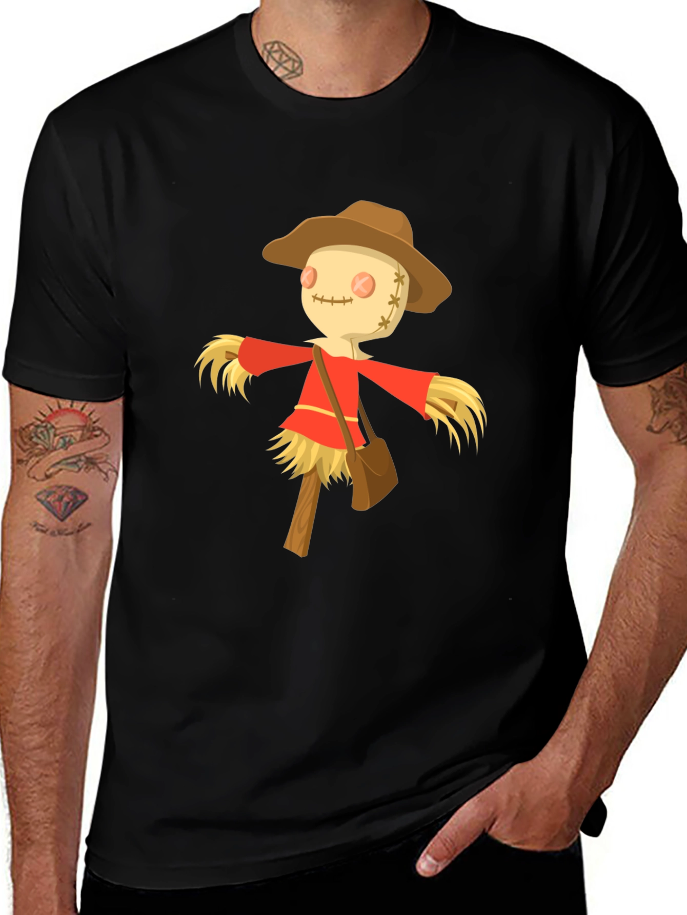 Scarecrow Graphic Tee -  Harvest Festival Ready!