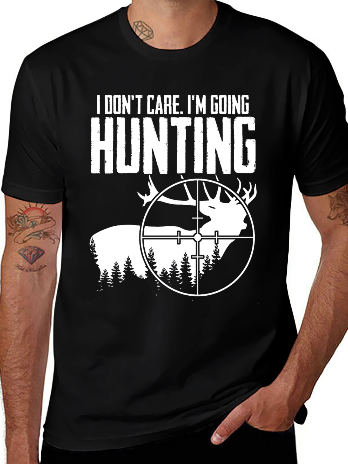 Hunting T-Shirt - I Don't Care, I'm Going Hunting!