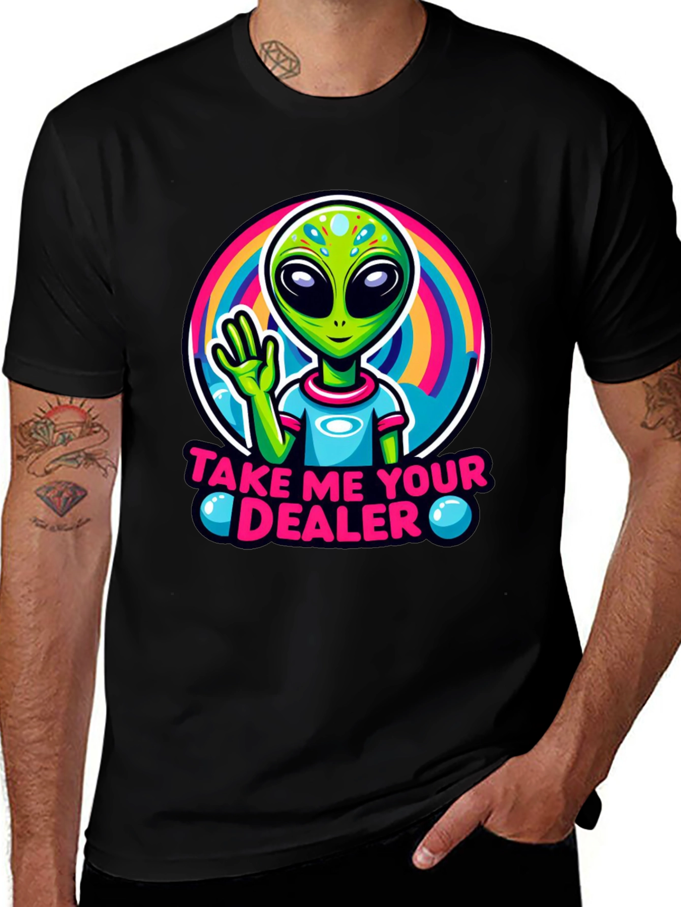 Variant 10 of Take Me to Your Dealer Alien Graphic Tee