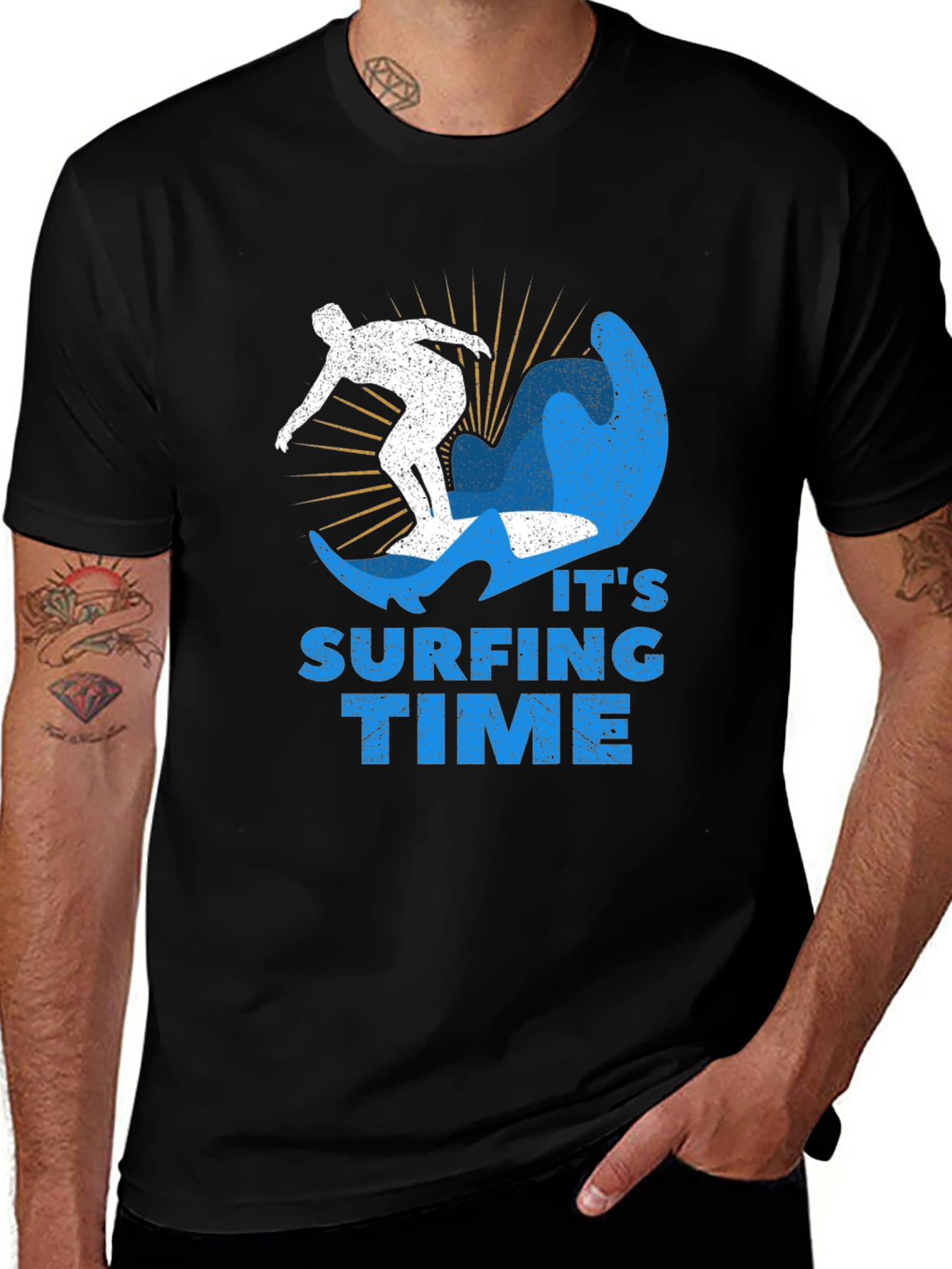 Variant 13 of Surfing Time T-Shirt - Cool Graphic Tee for Surfers