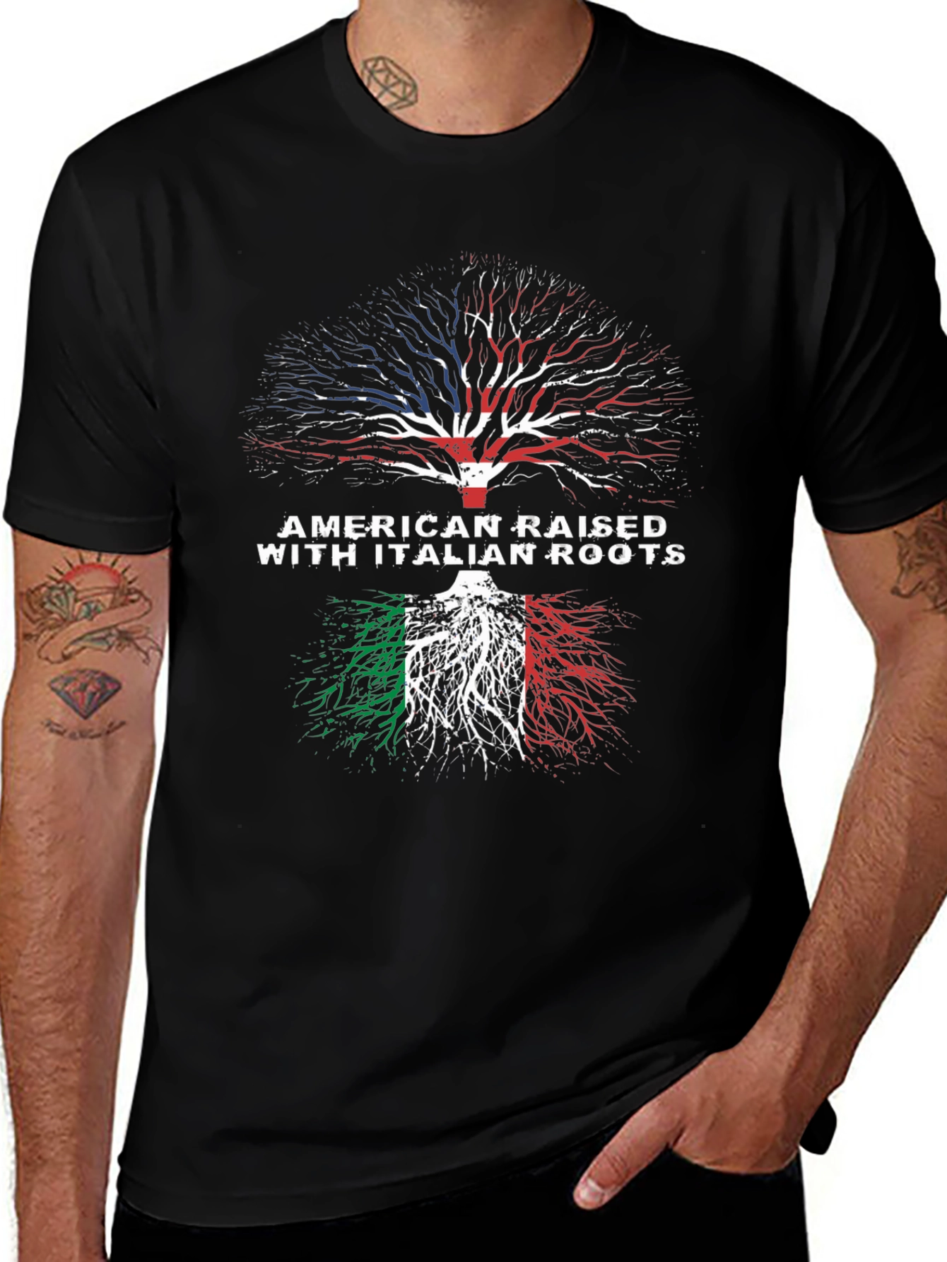 American Raised Italian Roots T-Shirt