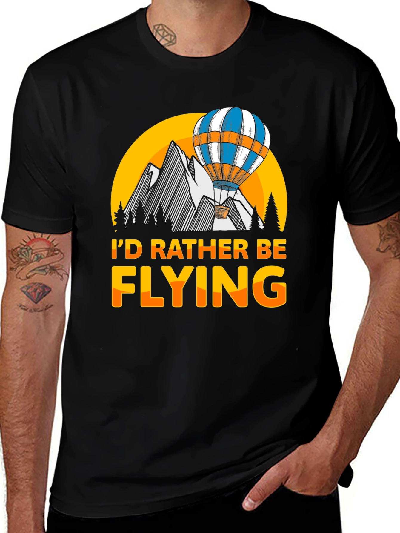 Variant 9 of I'd Rather Be Flying T-Shirt