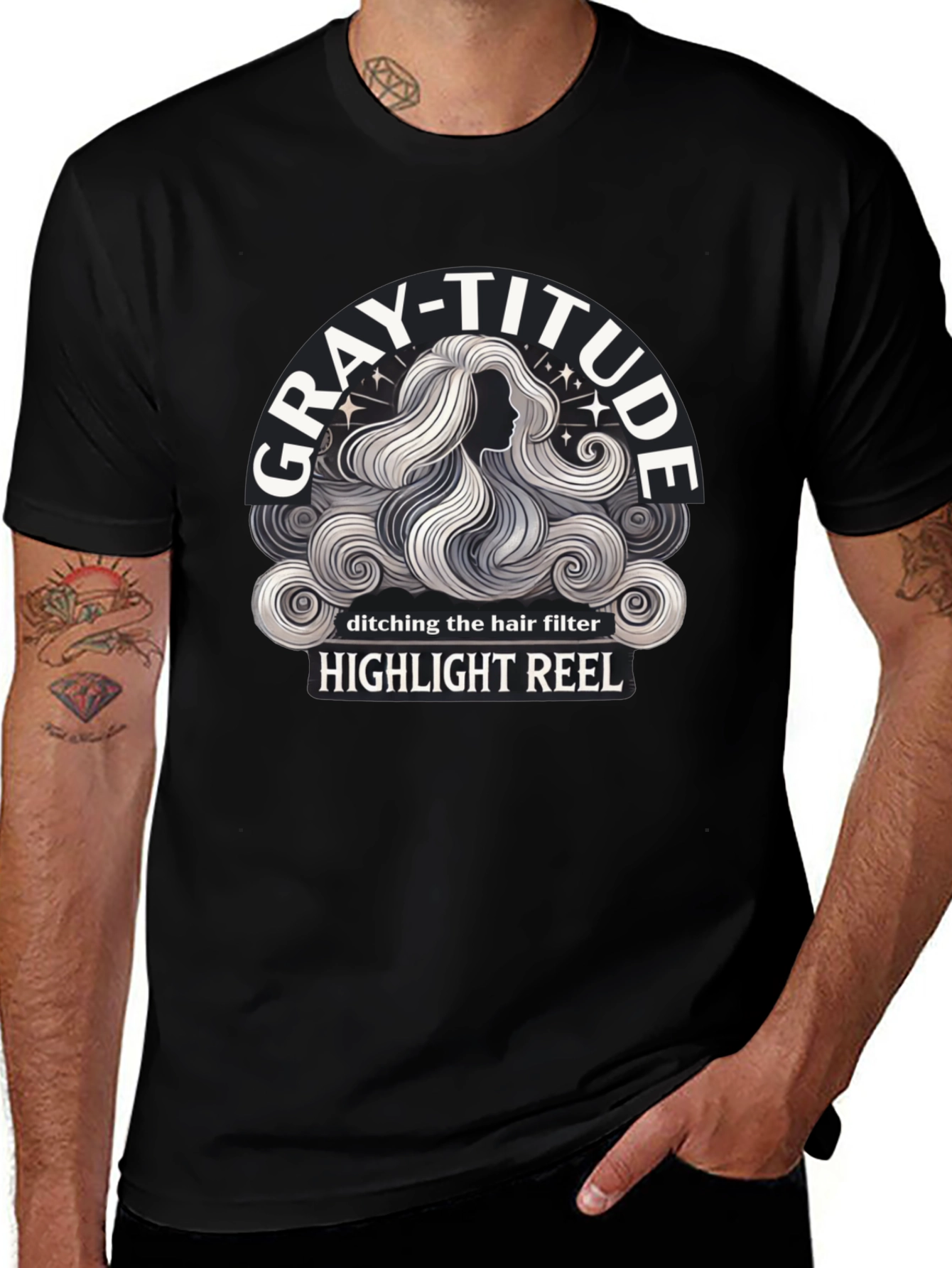 Variant 21 of Gray-Titude Highlight Reel Tee