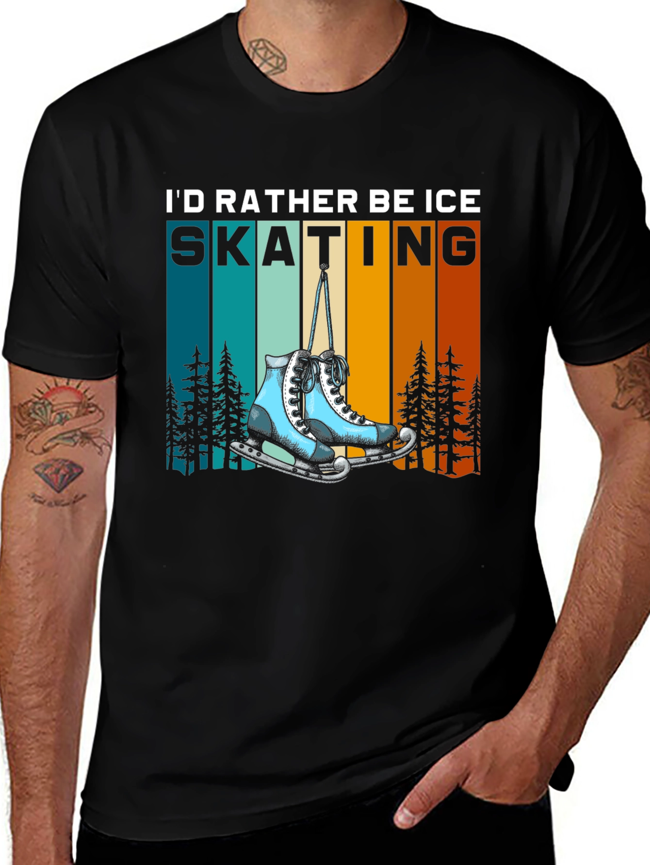 Ice Skating T-Shirt - Rather Be Skating Tee