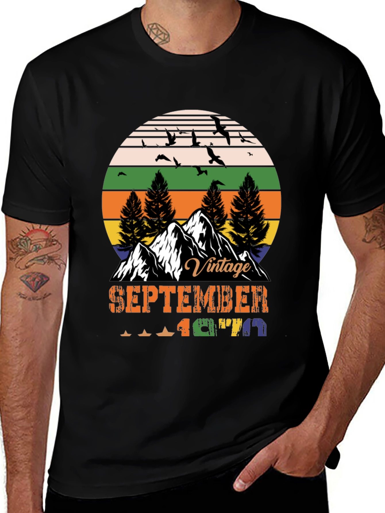 Variant 29 of Vintage September 1971 Graphic T-Shirt