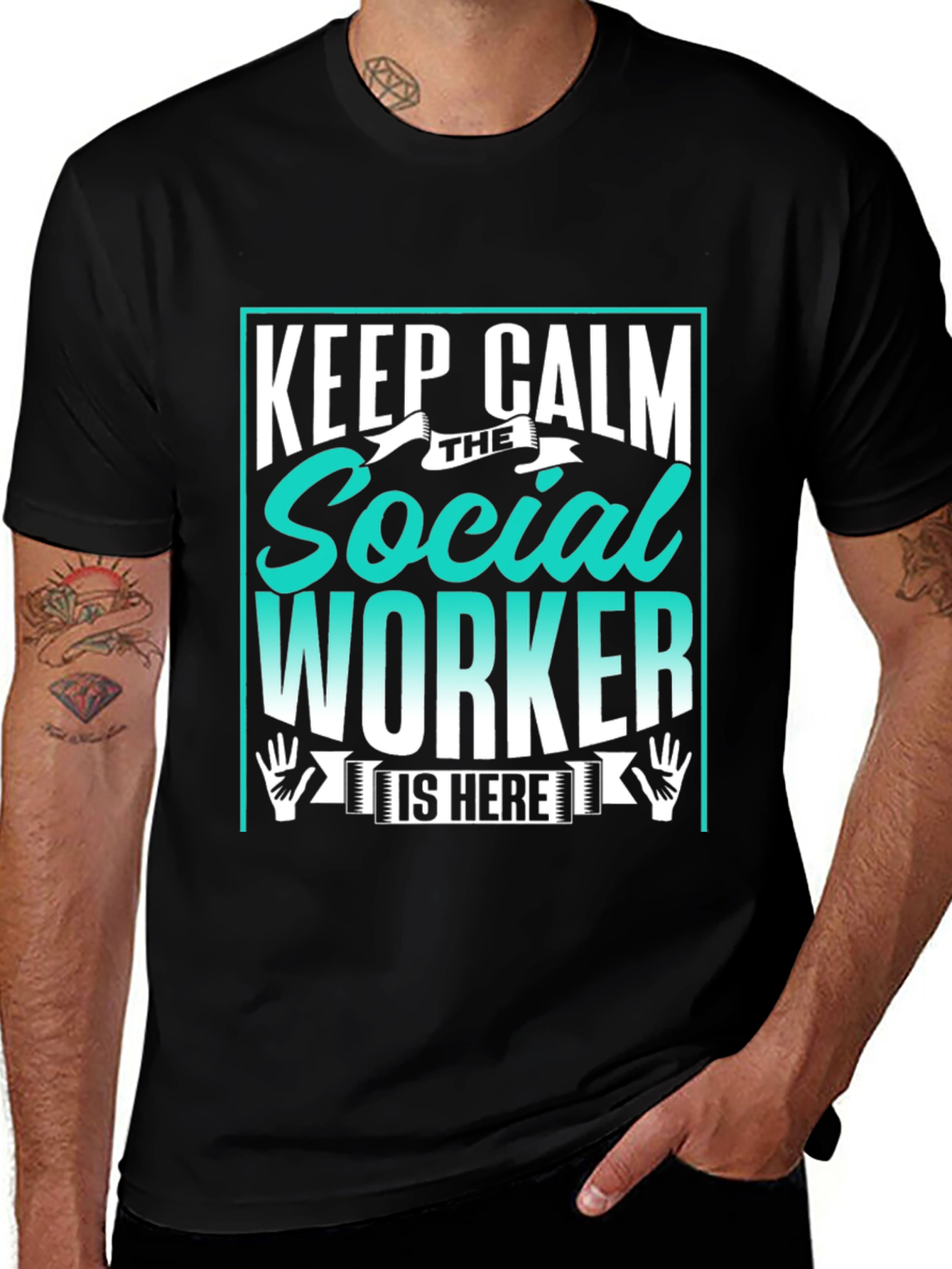 Variant 12 of Keep Calm Social Worker T-Shirt