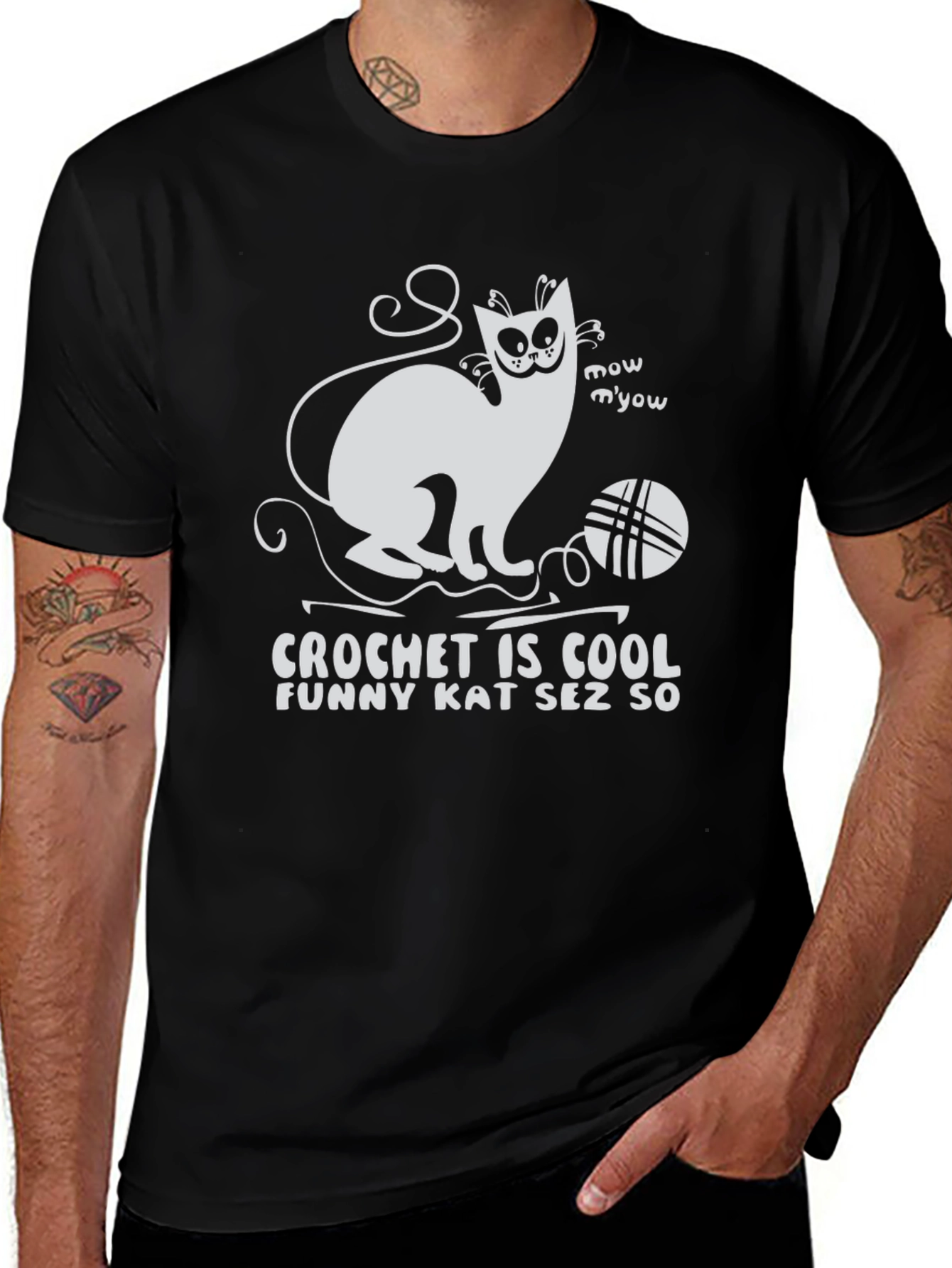 Variant 9 of Funny Cat Crochet is Cool T-Shirt