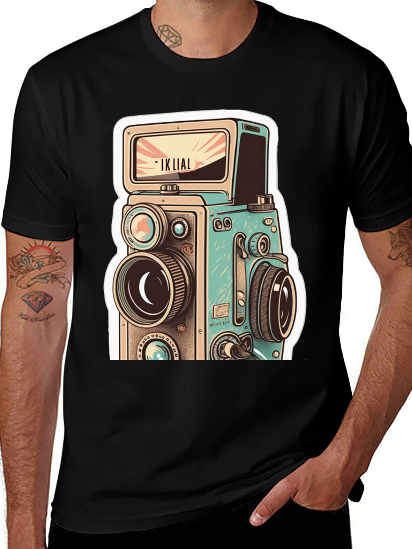 Variant 12 of Vintage Camera Graphic Tee - Retro Style