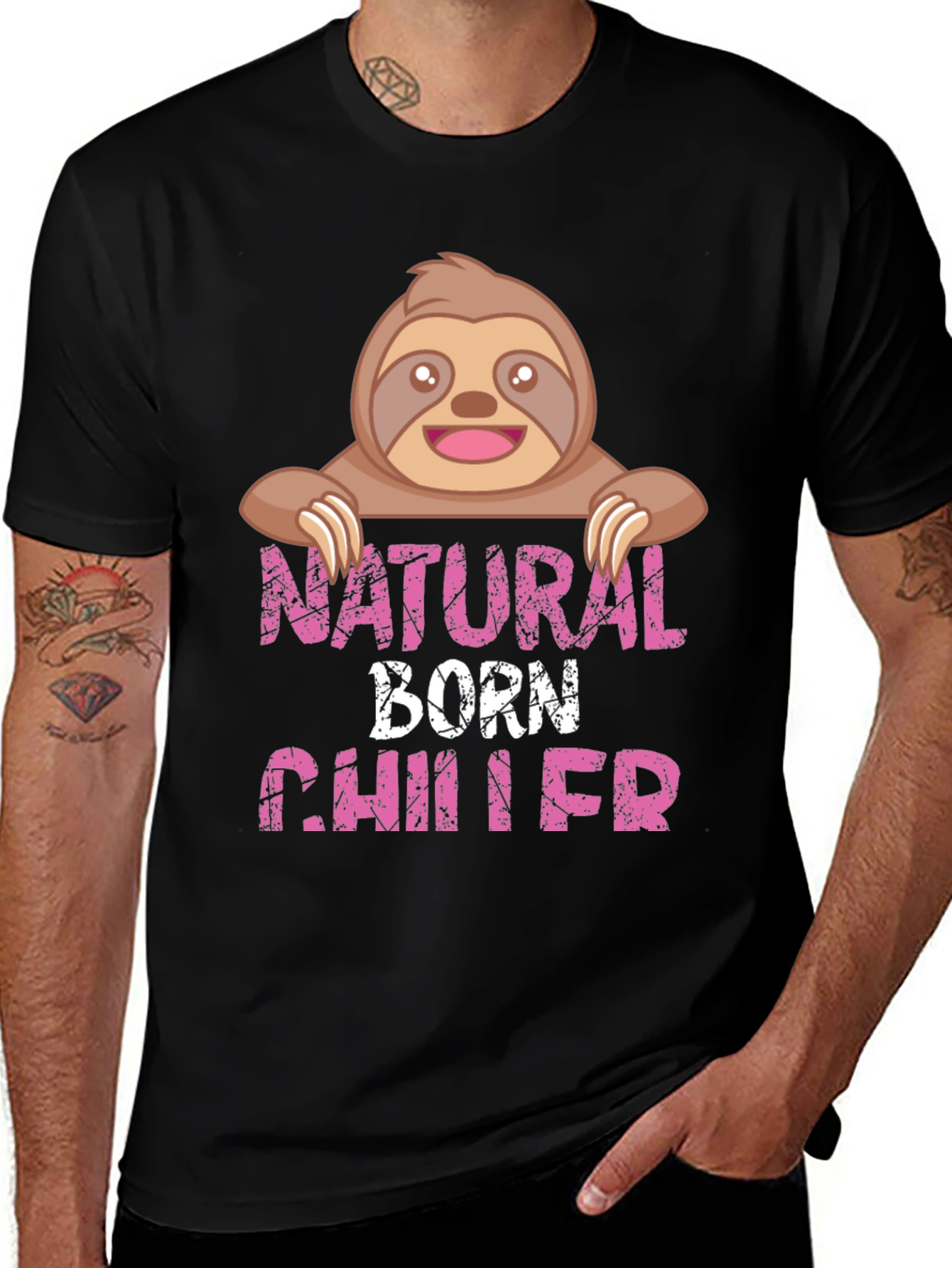 Variant 16 of Natural Born Chiller Sloth Graphic Tee