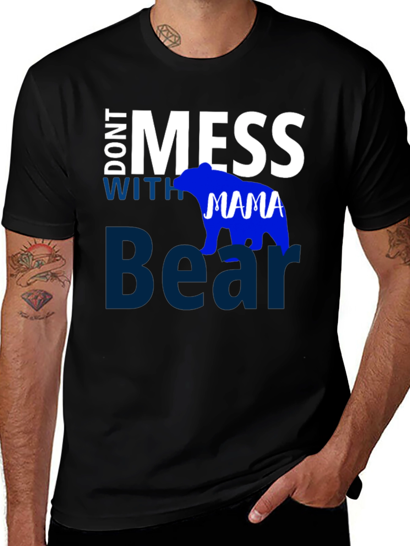 Variant 5 of Don't Mess with Mama Bear Black T-Shirt