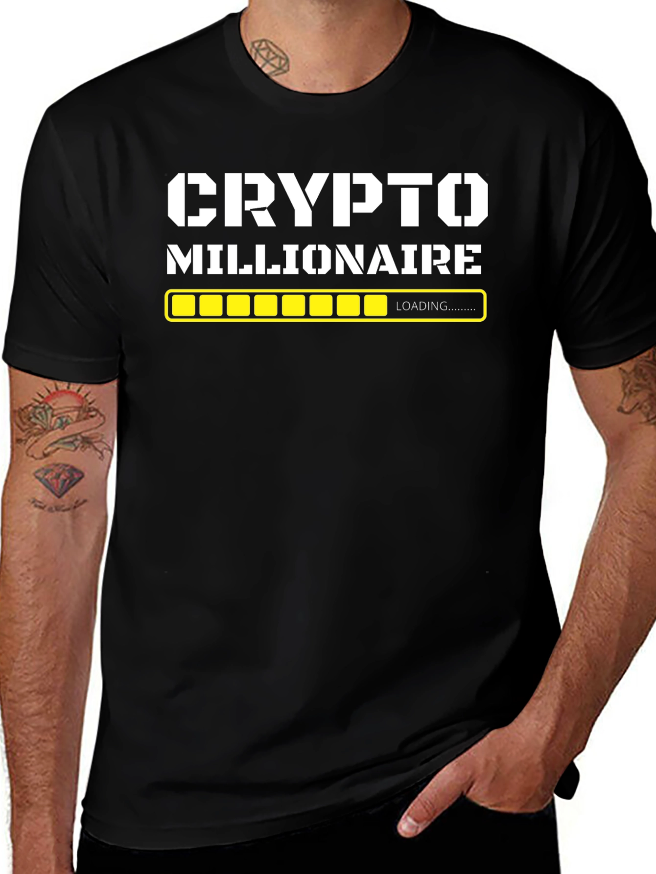 Variant 10 of Crypto Millionaire Loading T-Shirt