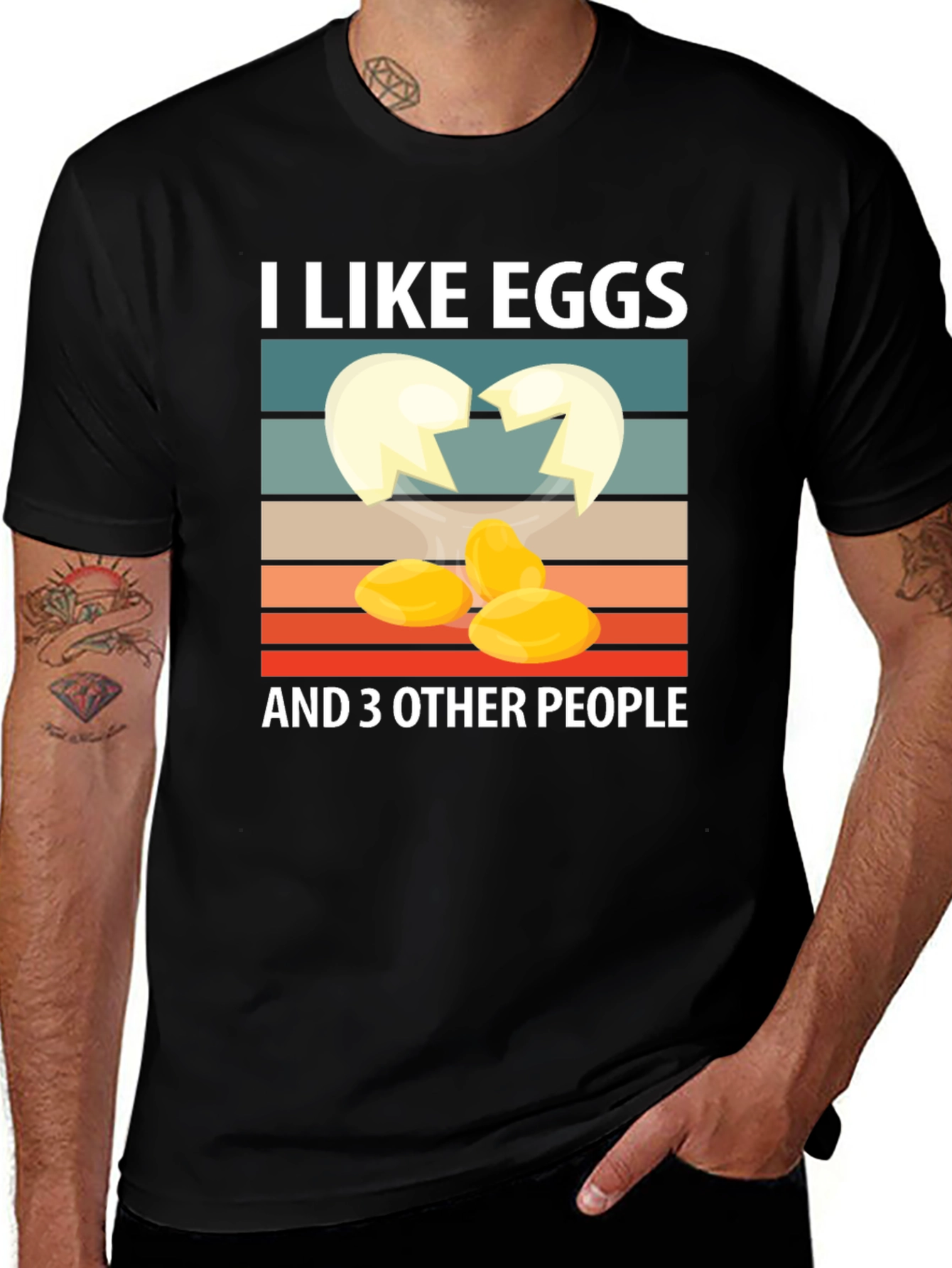 Variant 28 of I Like Eggs and 3 Other People T-Shirt