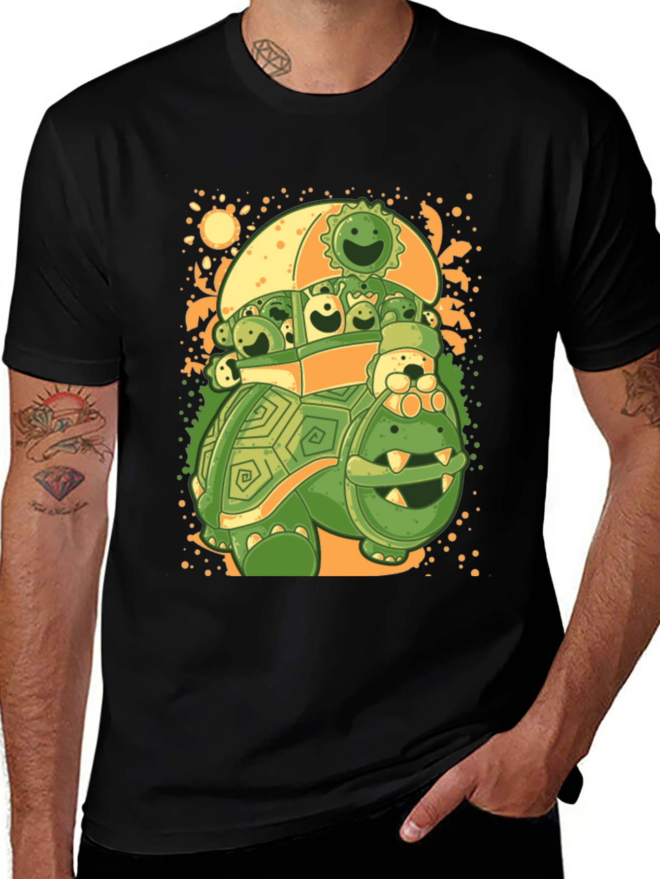 Variant 25 of Turtle with Friends Graphic T-Shirt