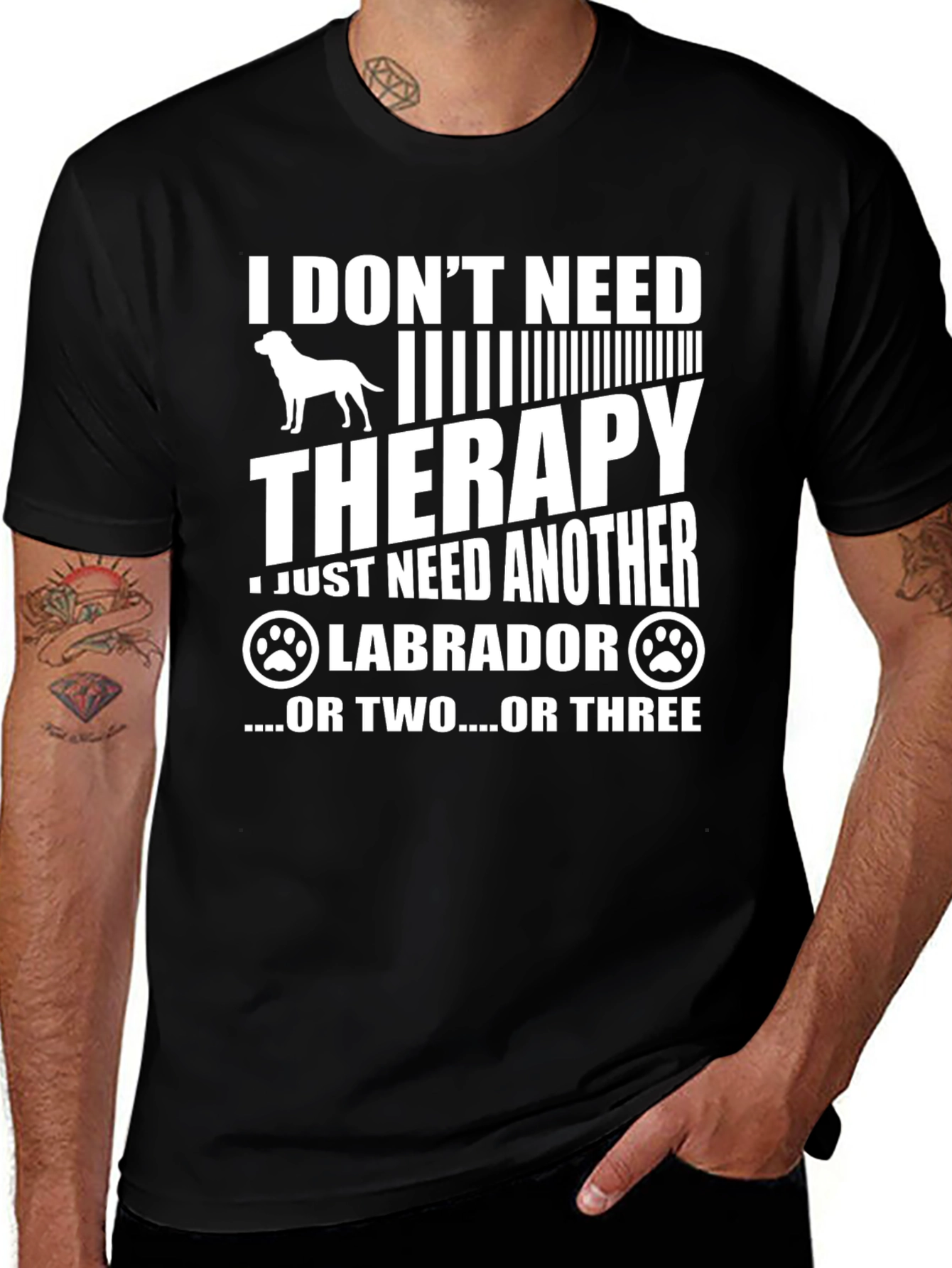 Variant 14 of Dog Lover T-Shirt - I Don't Need Therapy, I Need a Labrador