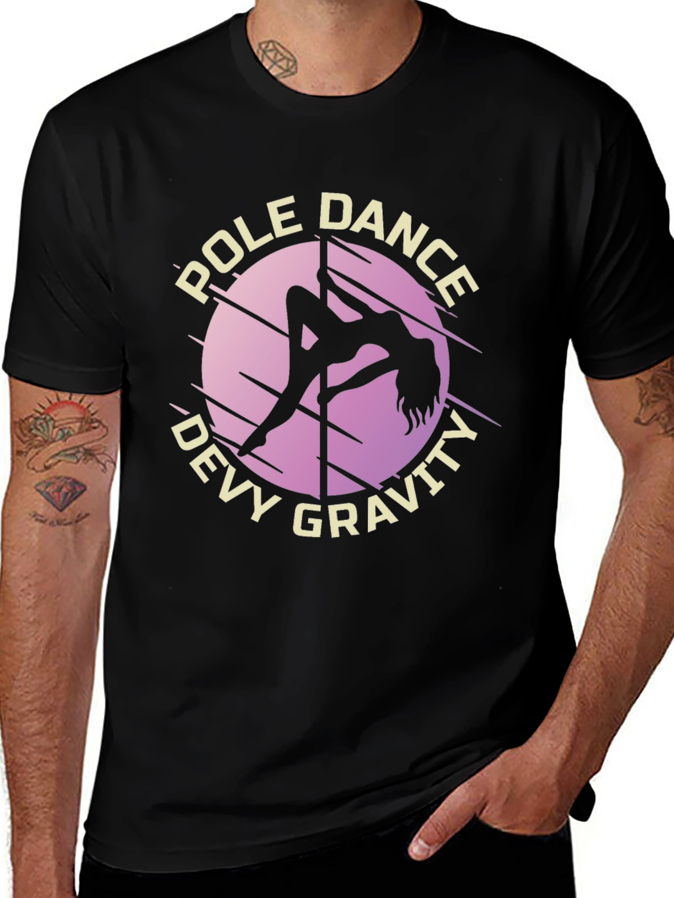 Variant 23 of Pole Dance Defy Gravity T-Shirt - Unique Design
