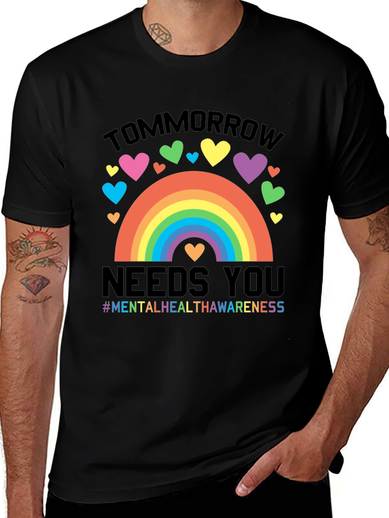 Tomorrow Needs You Mental Health Awareness Rainbow T-Shirt