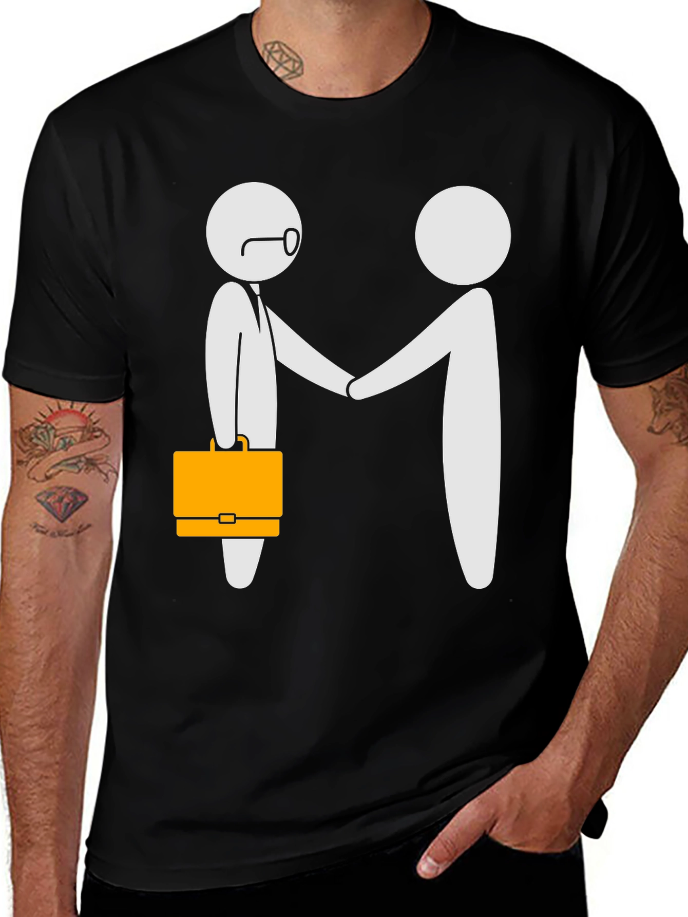 Variant 25 of Business Handshake Graphic Tee