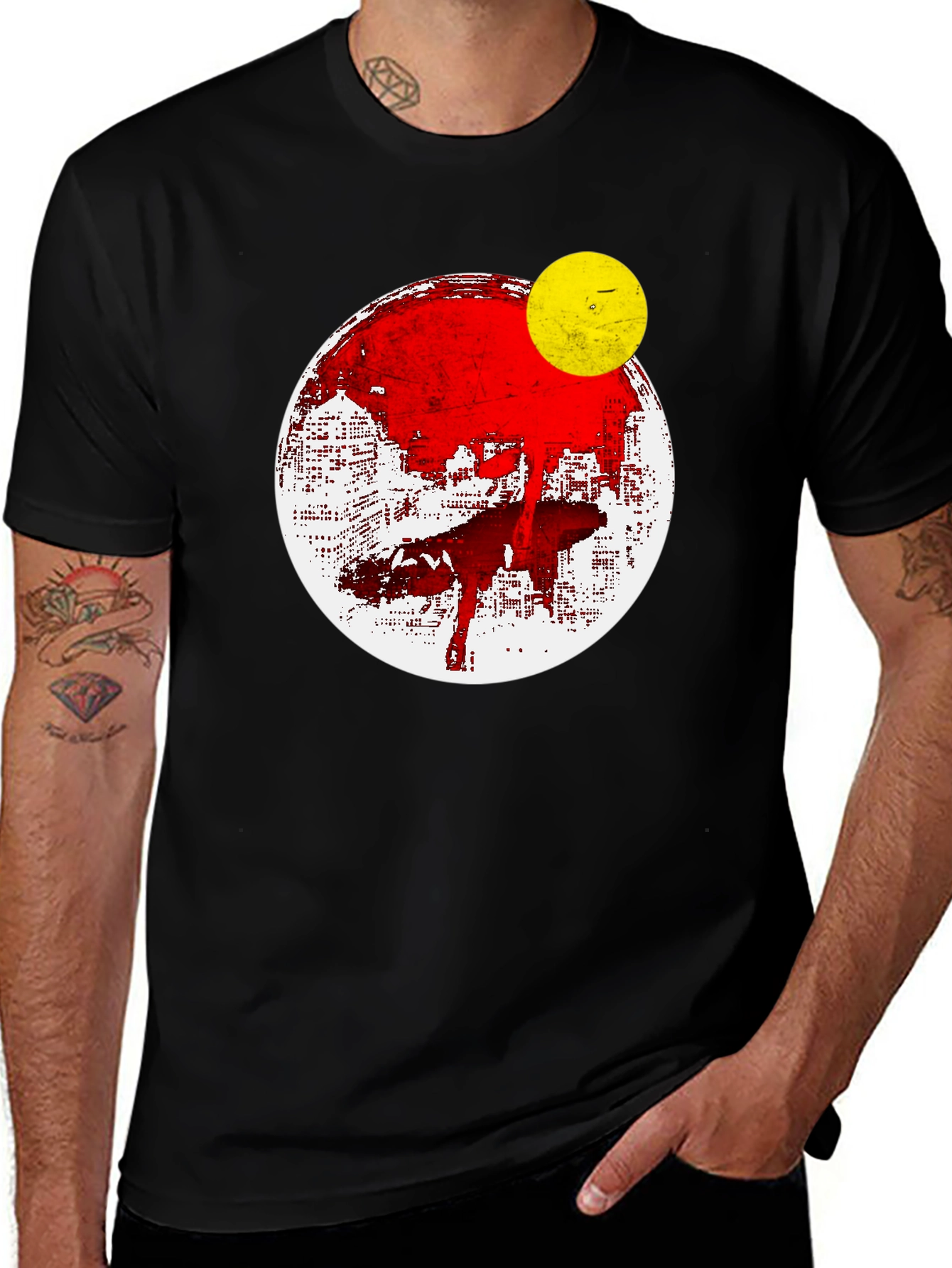 Variant 30 of Abstract Graphic Print Men's T-Shirt