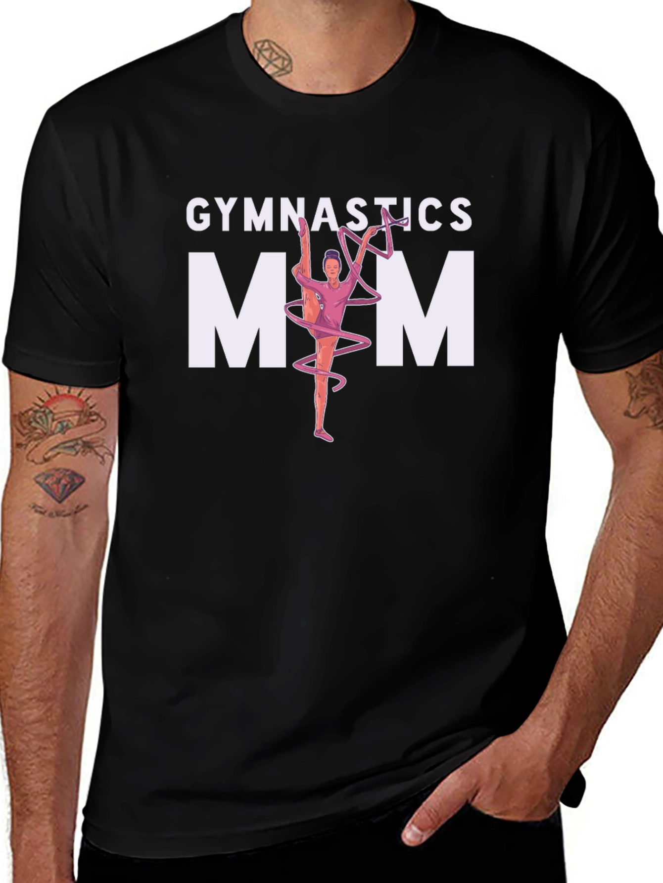 Variant 25 of Gymnastics Mom T-Shirt - Black