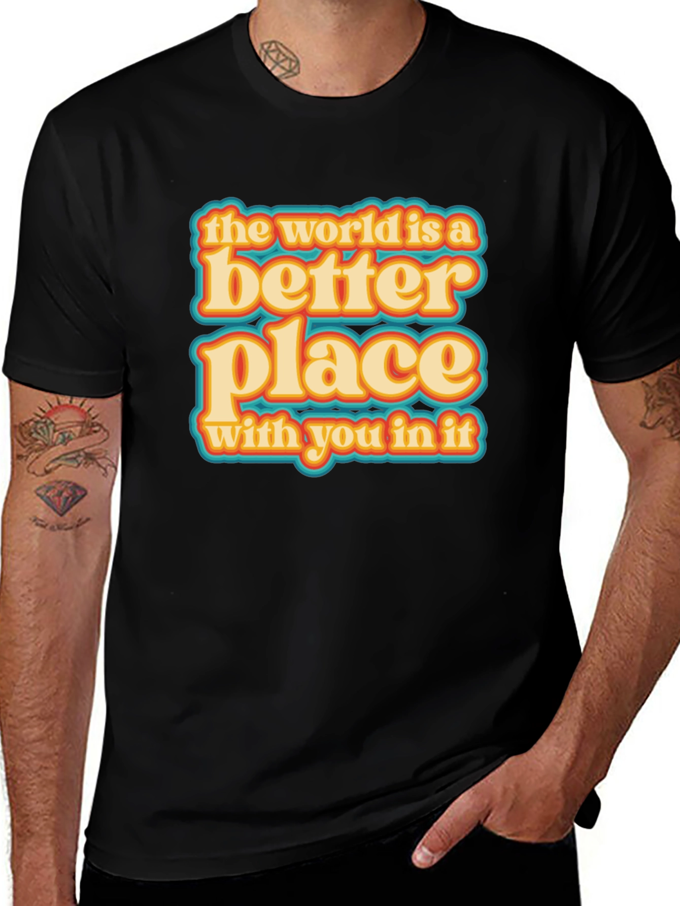Variant 18 of Better Place T-Shirt - Positive Graphic Tee