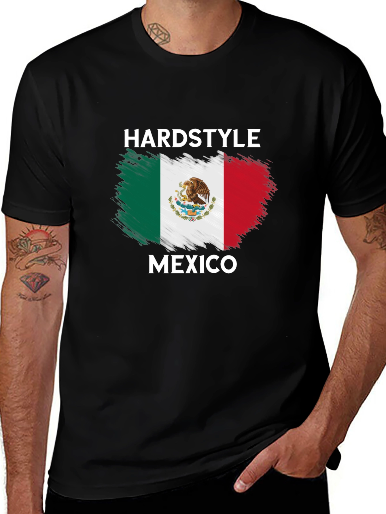 Hardstyle Mexico T-Shirt - Black Cotton Tee