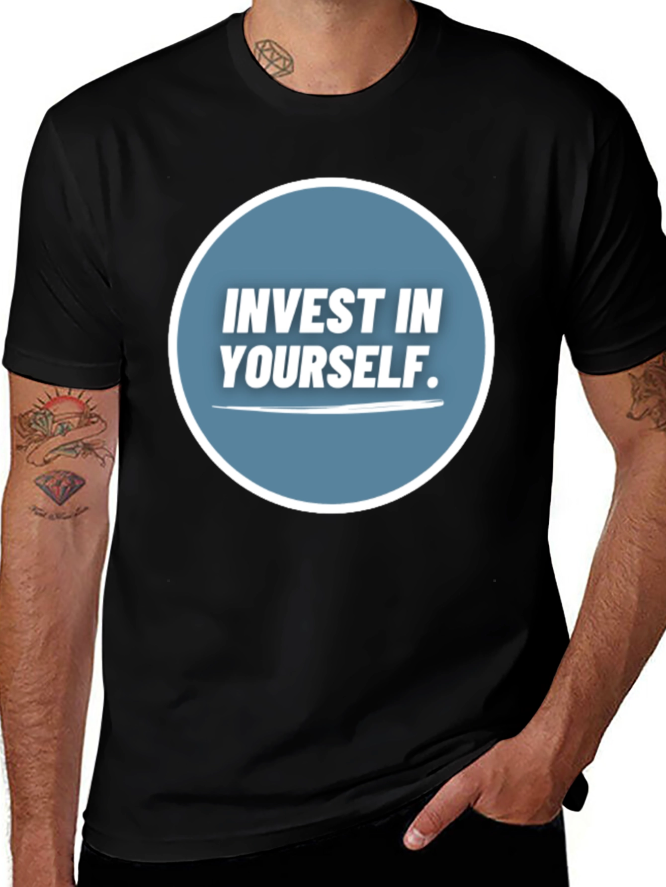 Variant 17 of Invest in Yourself T-Shirt - Motivational Tee
