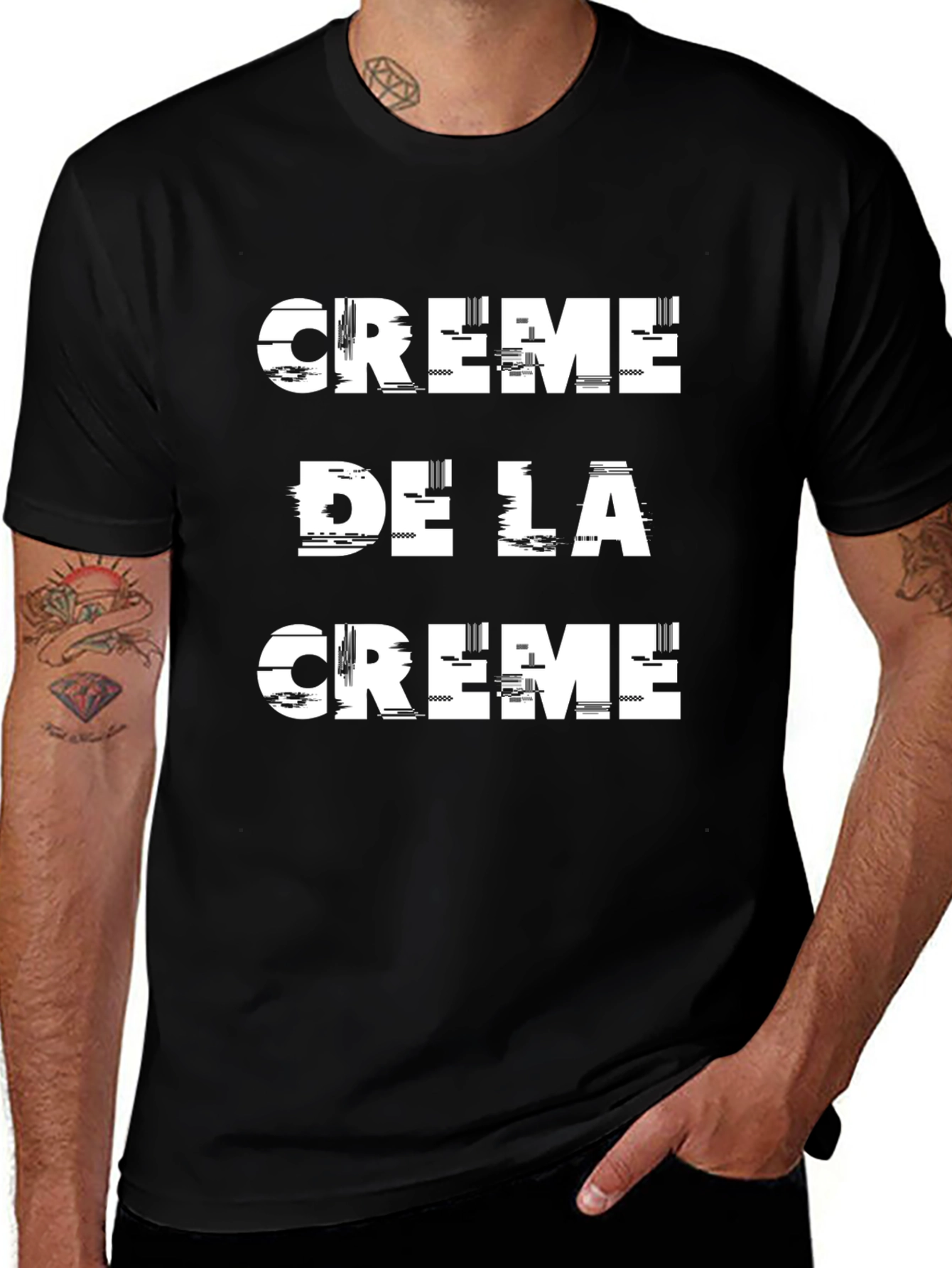 Variant 4 of Crème de la Crème Black Graphic Tee