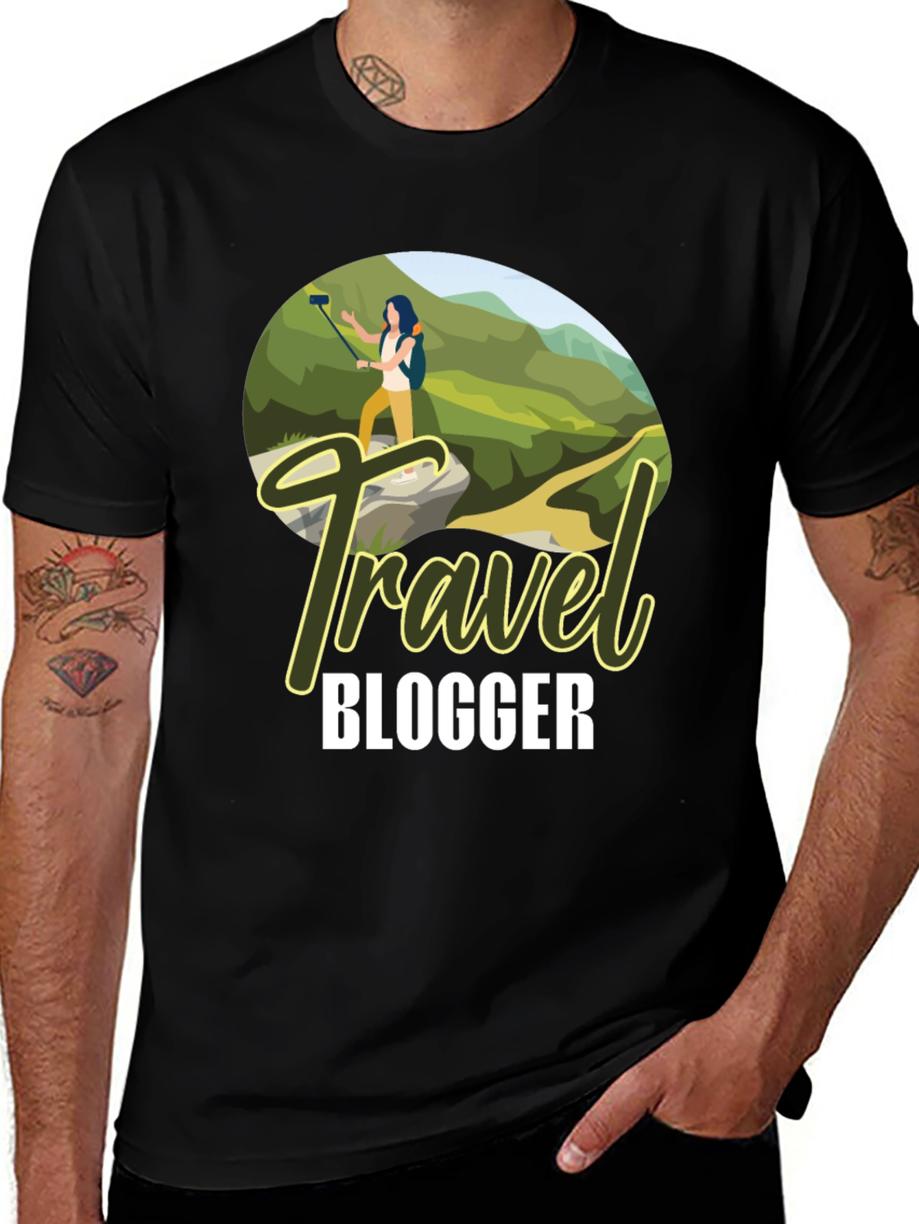 Variant 20 of Travel Blogger Graphic Tee - Adventure Ready!