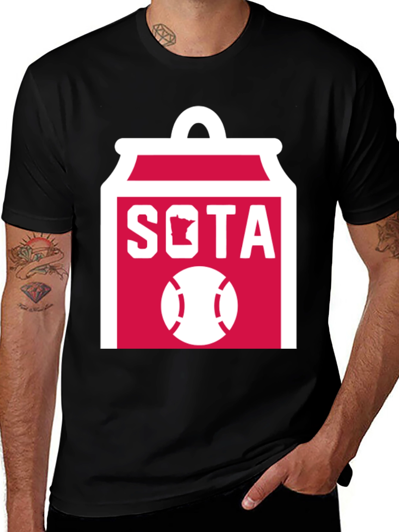 Variant 19 of SOTA Minnesota Baseball Graphic Tee