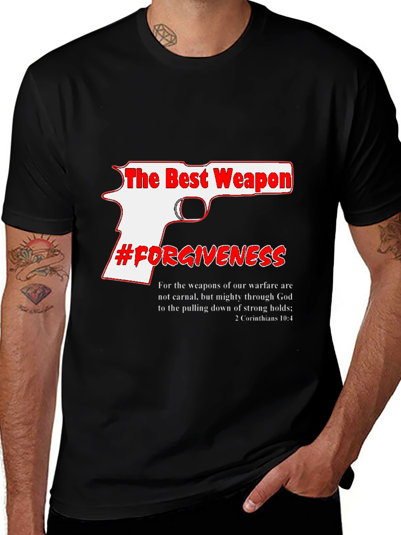 Variant 7 of The Best Weapon Forgiveness Graphic Tee