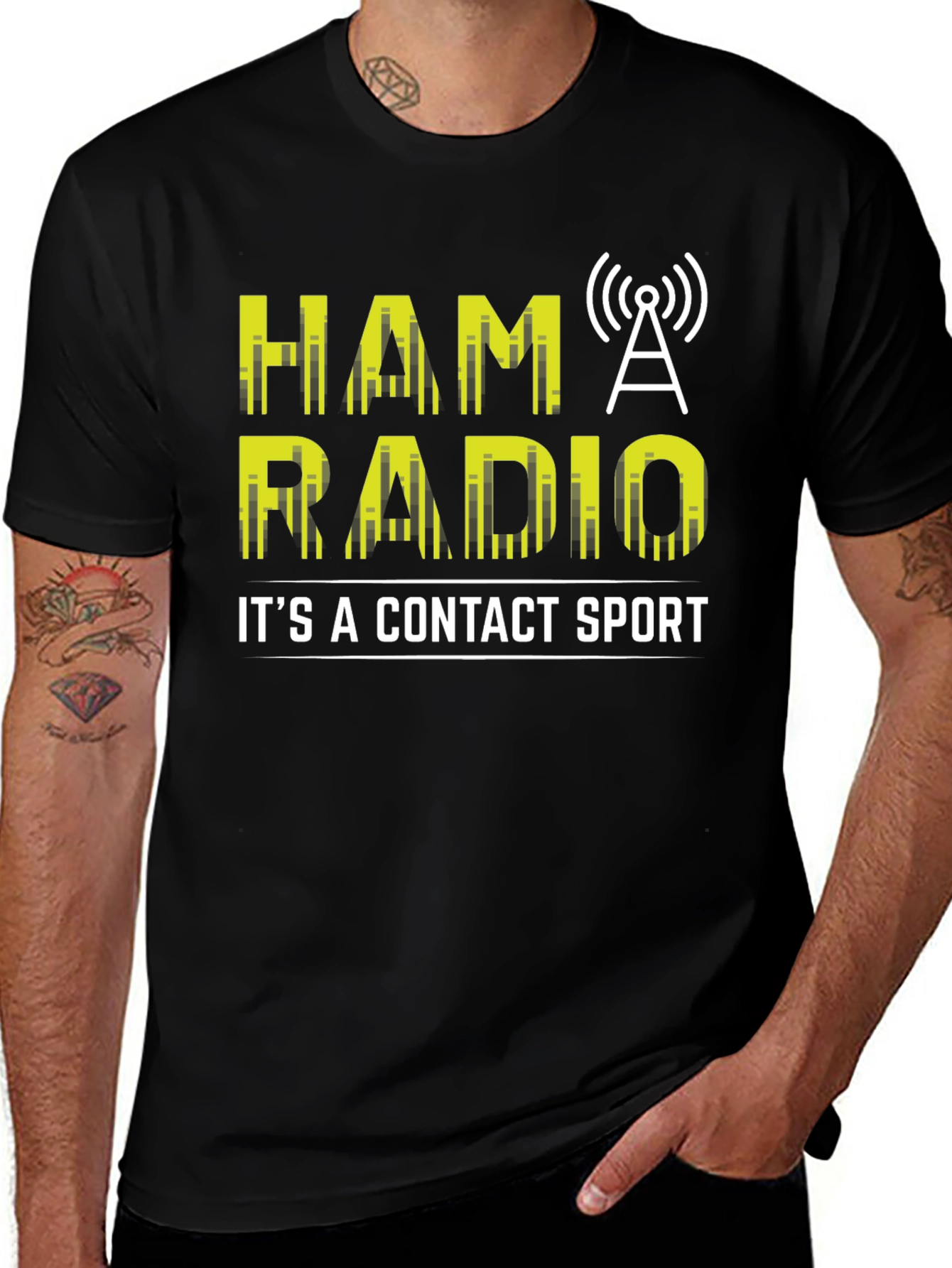 Variant 10 of Ham Radio Contact Sport T-Shirt