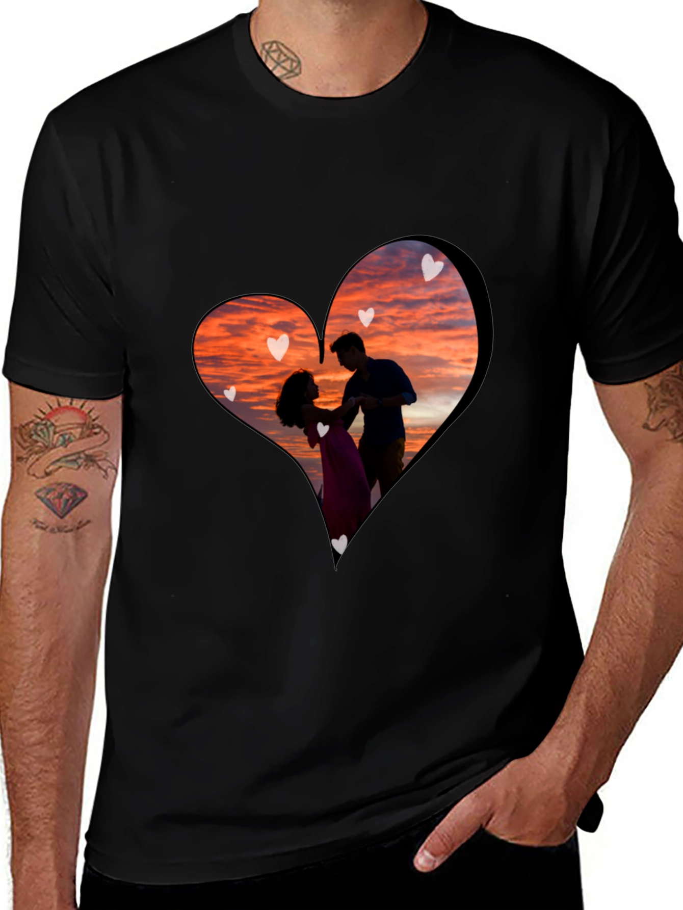 Variant 13 of Romantic Heart Graphic Tee