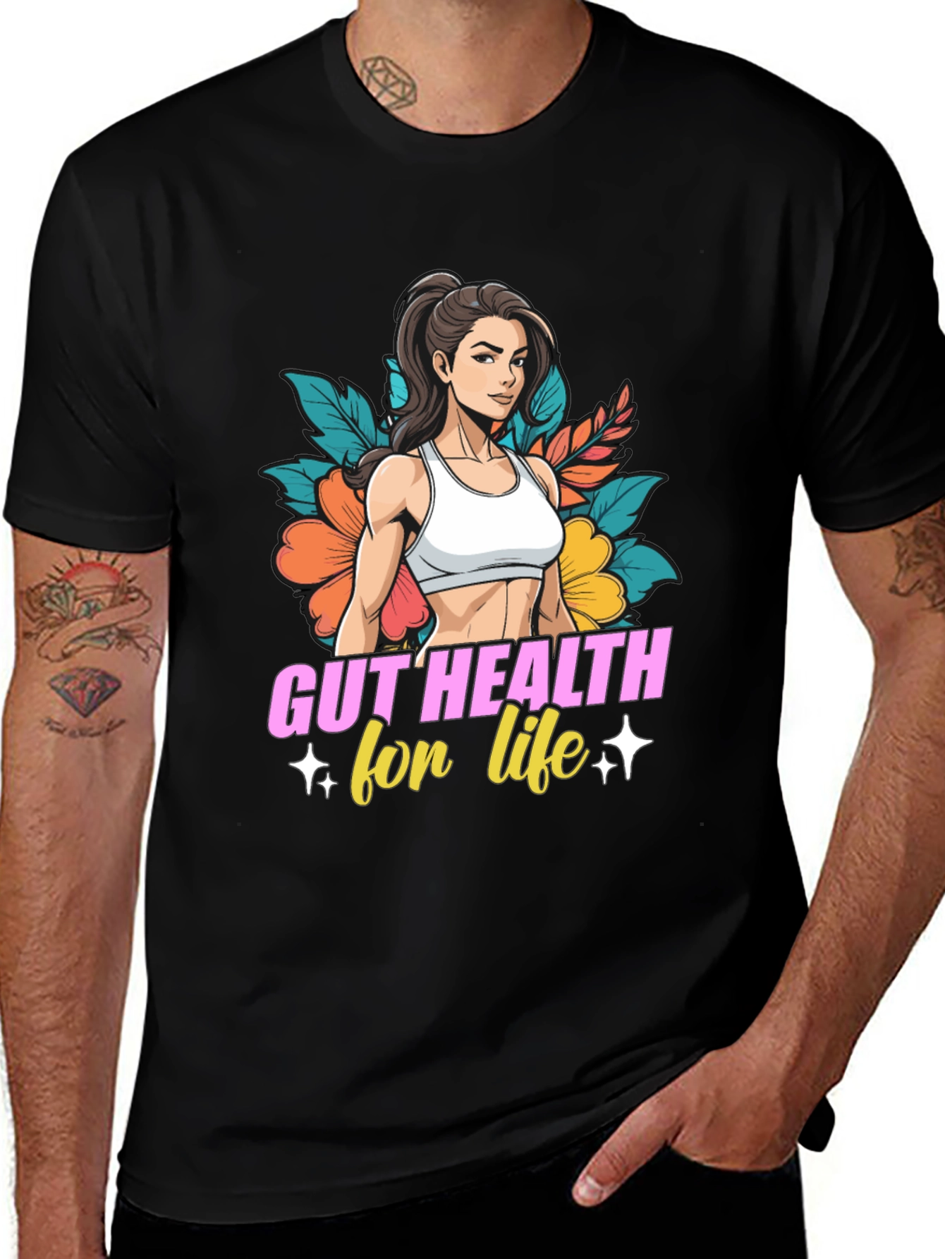 Variant 17 of Gut Health for Life Graphic Tee