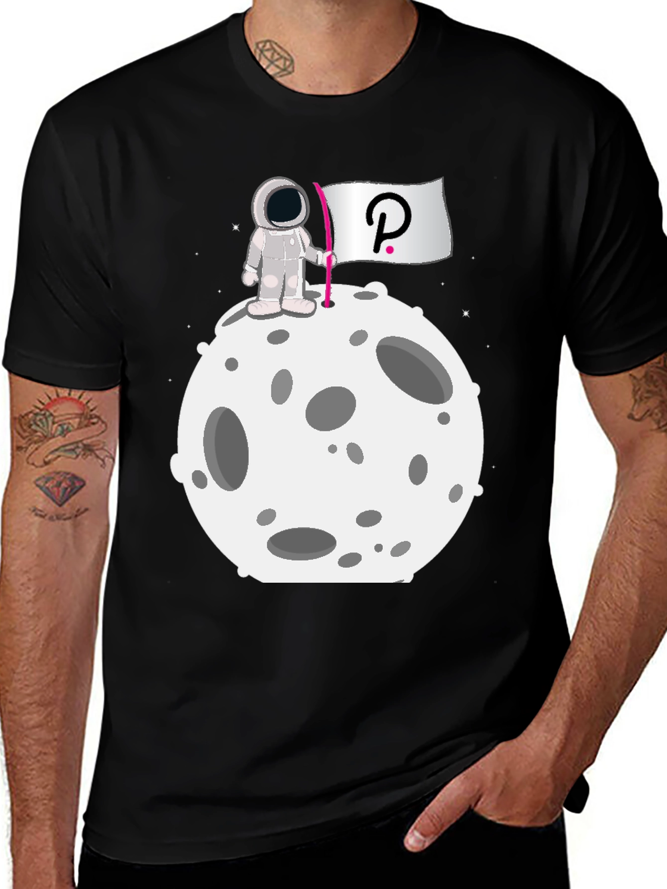 Variant 12 of Polkadot Moon Landing Graphic Tee