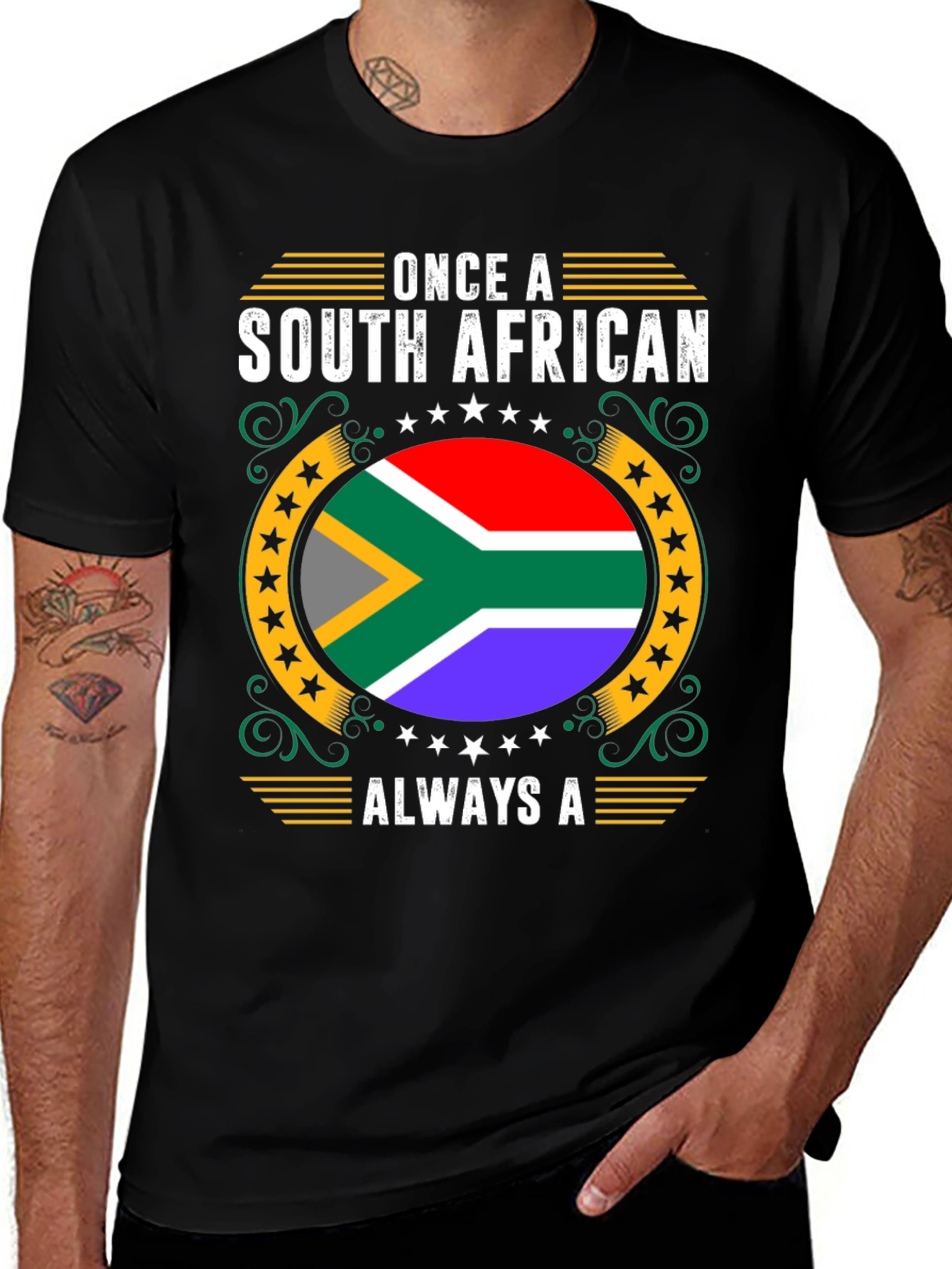 South African Pride T-Shirt - Once A South African Always A